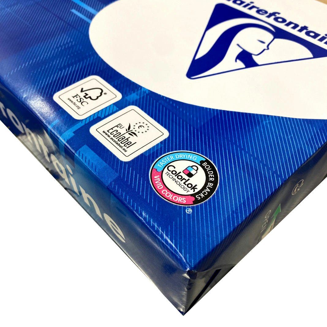 CLAIREFONTAINE Drucker- und Kopierpapier 2500 Blatt Druckerpapier, 80g /m², DIN A4, Premium Qualität