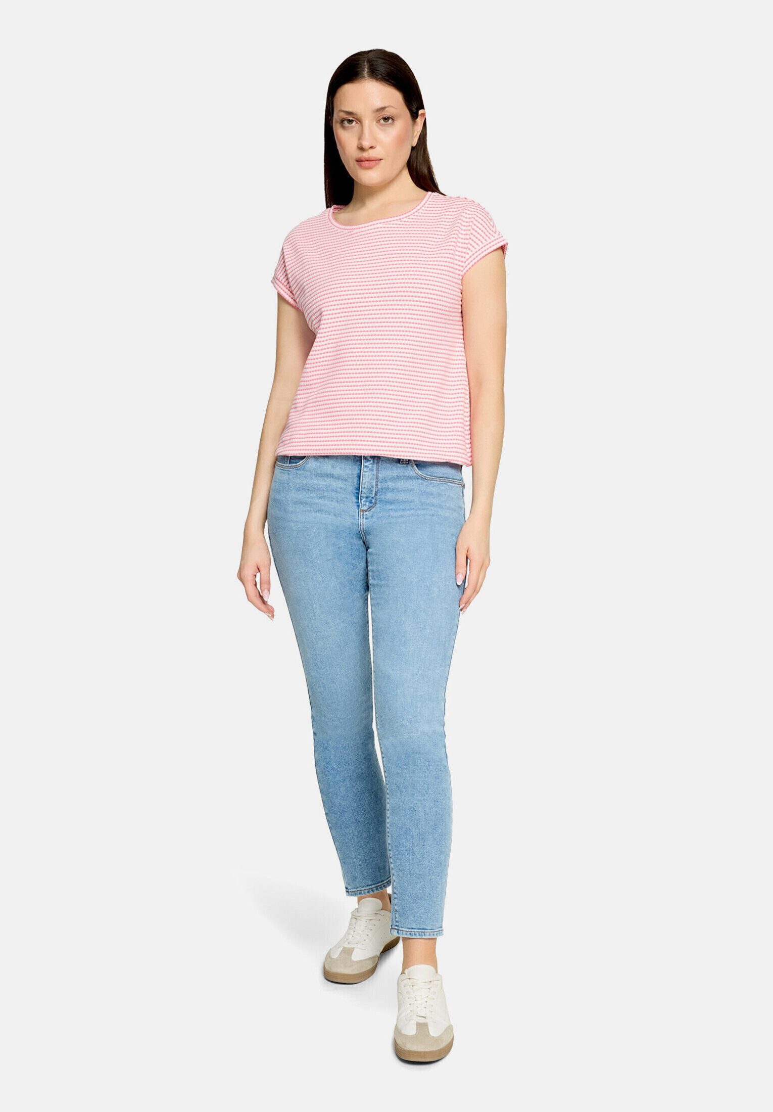 Betty&Co Kurzarmshirt Damen mit Gummizug (1-tlg)