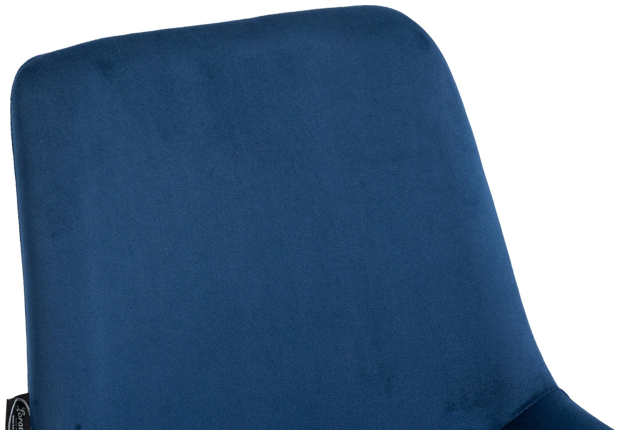 Victoria Samt-Bezug, mit (2er blau Polsterung CLP Metallgestell Set), Esszimmerstuhl