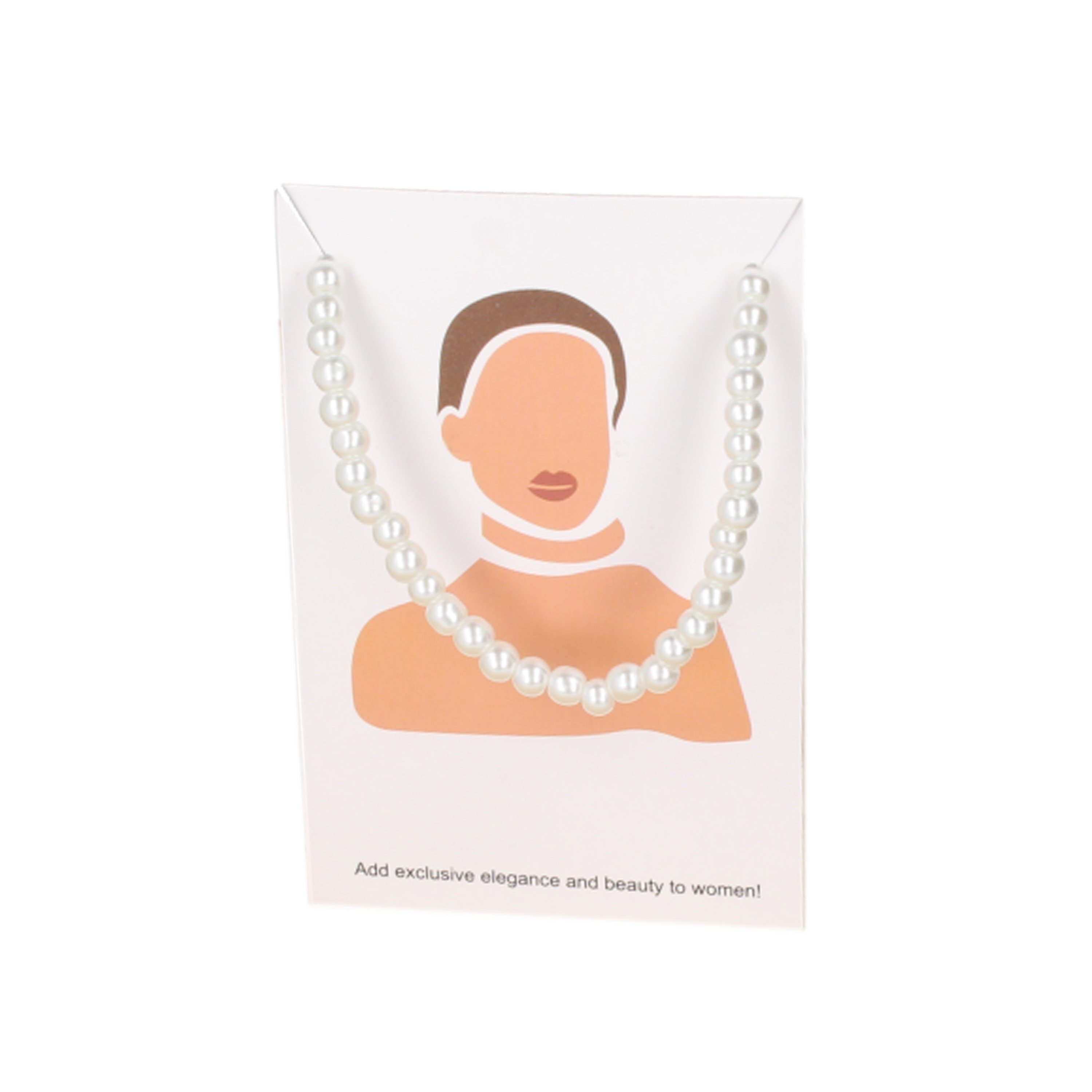 wildbloomdesign Perlenkette mit Verschluss, Perlweiß, Ювелирные изделияperlen