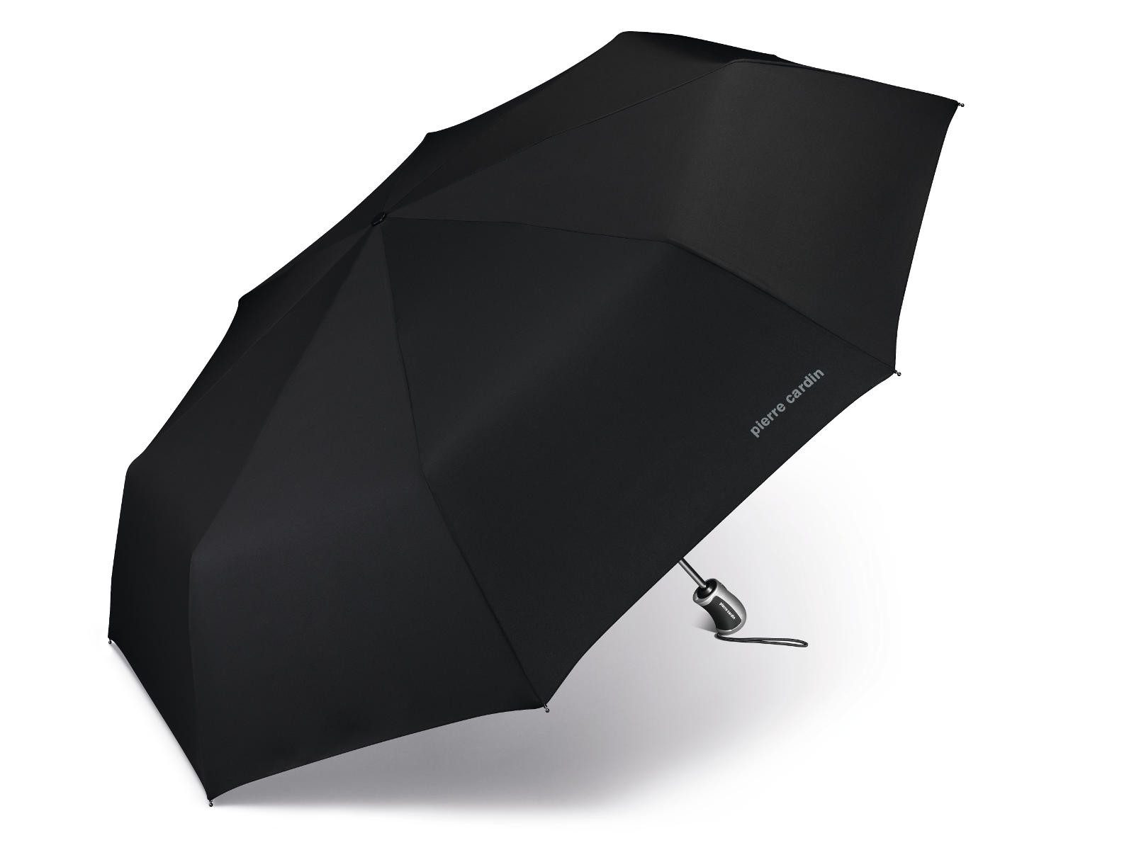 Pierre Cardin Taschenregenschirm Easymatic Big Jumbo Auf-zu Automatik Schwarz, Auf-und Zu Automatik