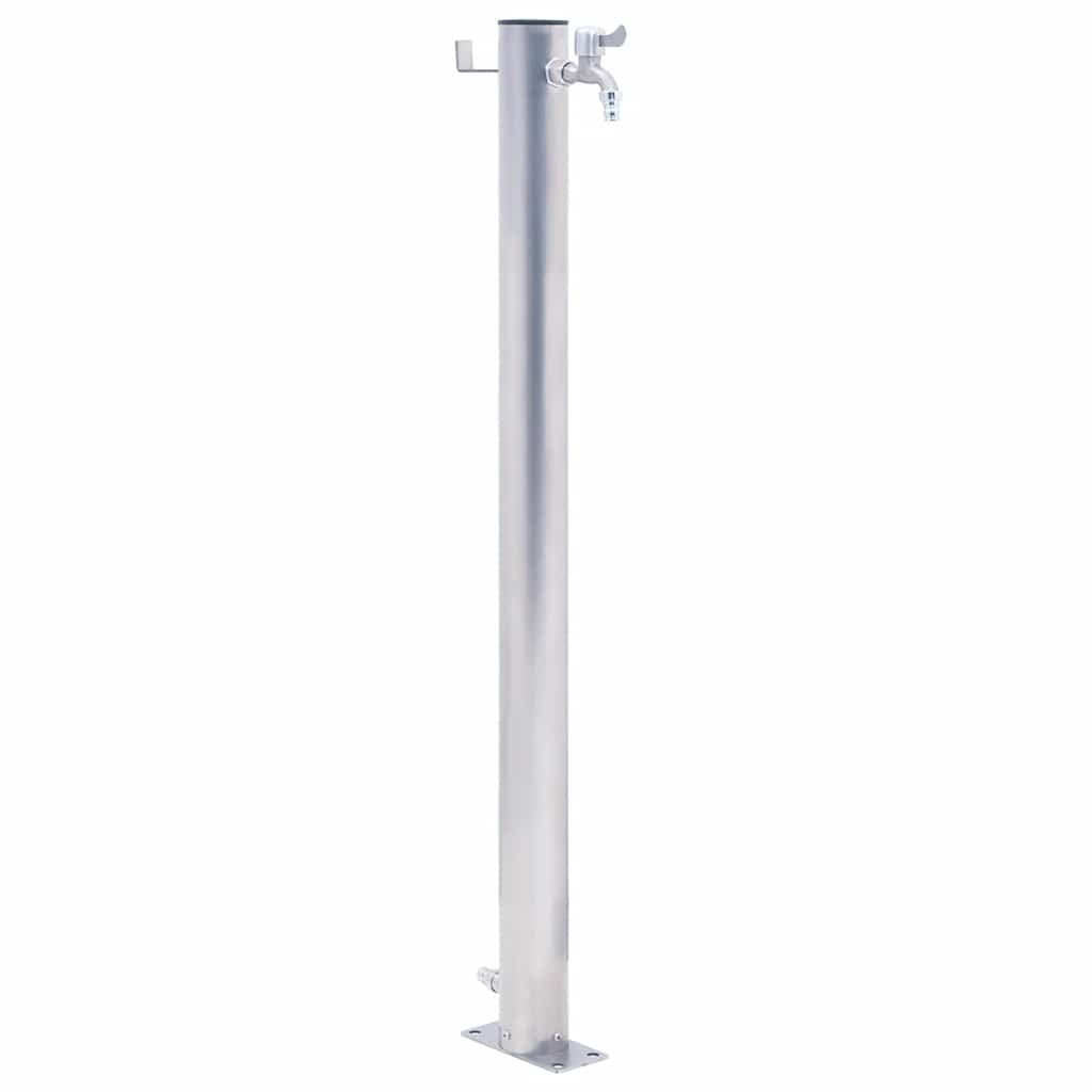 vidaXL Bewässerungssystem Wassersäule für den Garten 60 cm Edelstahl Rund, (1-tlg)