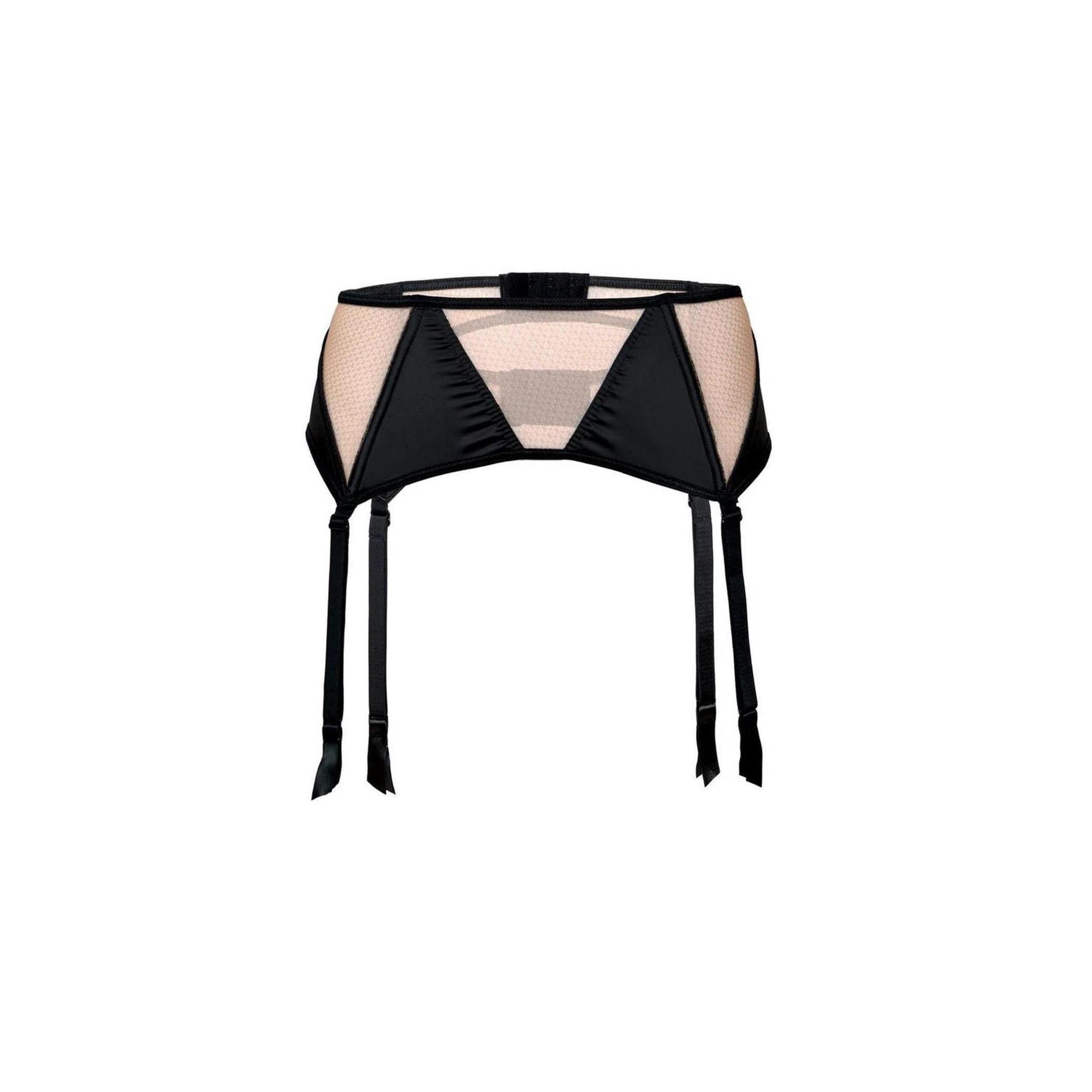 Róza Strapsgürtel RZ Mehendi garter belt schwarz - (L,M,S,XL)