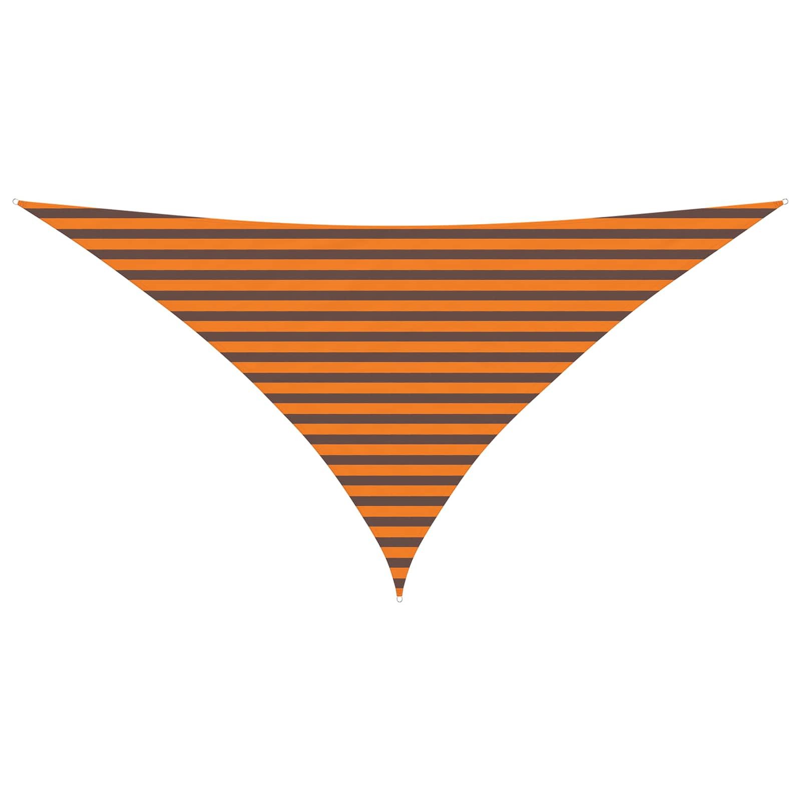 vidaXL Sonnensegel Sonnensegel Orange und Braun 3,5 x 3,5 x 4,9 m, (1-tlg)