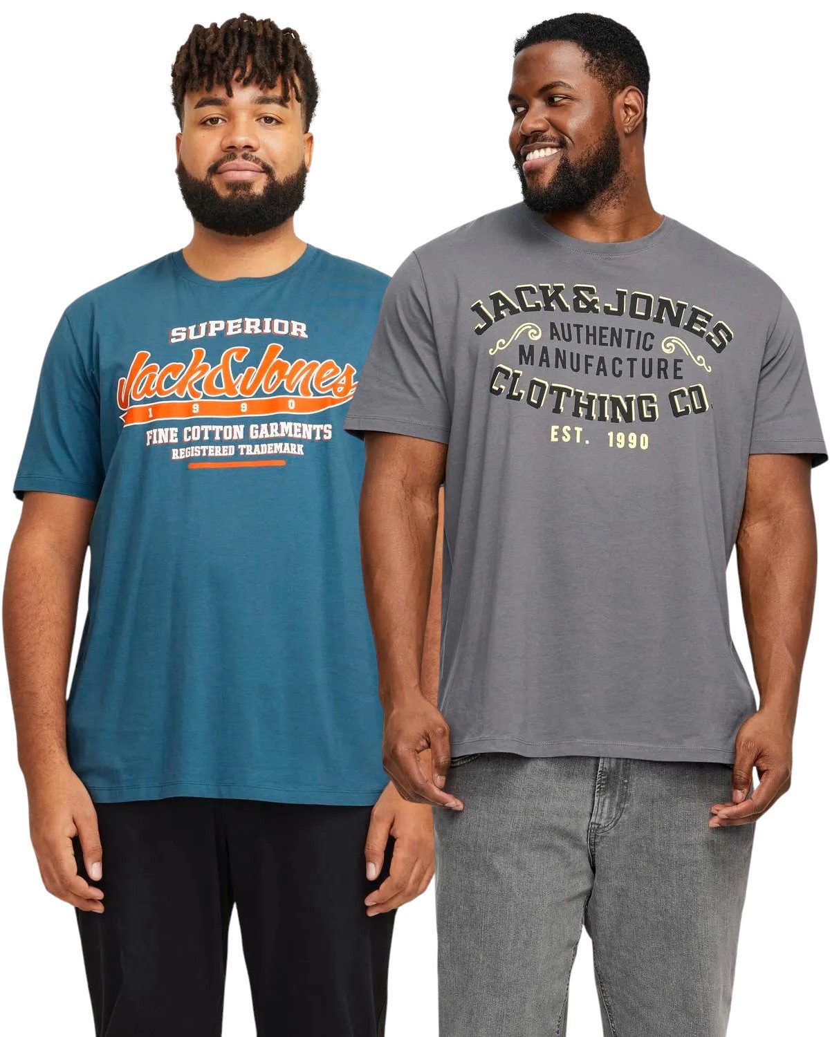 Jack & Jones PlusSize Print-Shirt (2er-Pack) günstig online kaufen