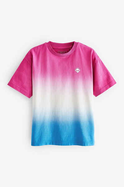Next T-Shirt Kurzärmeliges T-Shirt mit Batik-Farbverlauf (1-tlg)