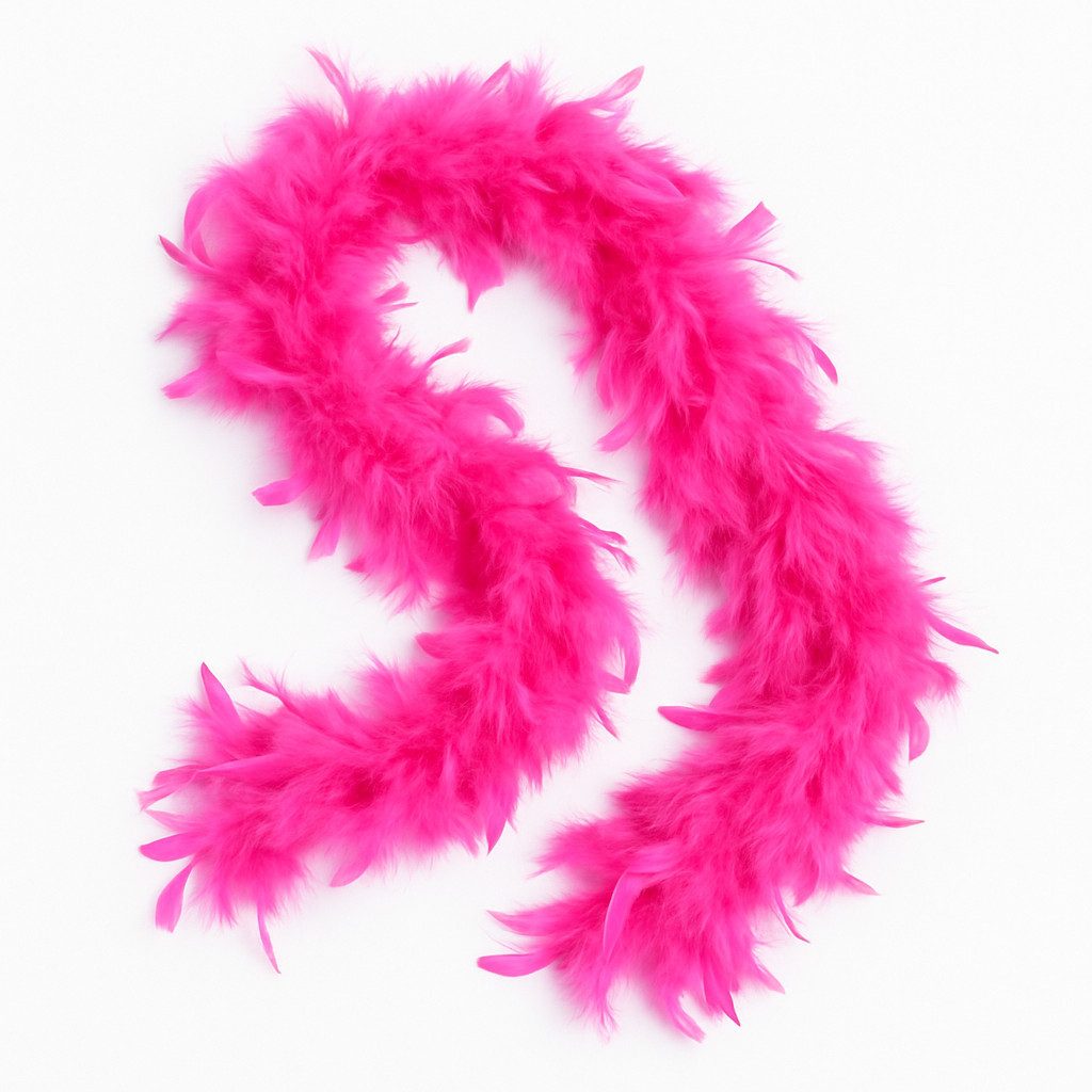 Boland Kostüm-Flügel Federboa Pink 180 cm für Fasching, Burlesque & Halloween, Flauschig, farbenfroh, glamourös kombinierbar