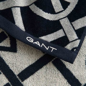 Gant Saunatuch Strandtuch - G-PATTERN BEACH TOWEL, Duschtuch, Frottier