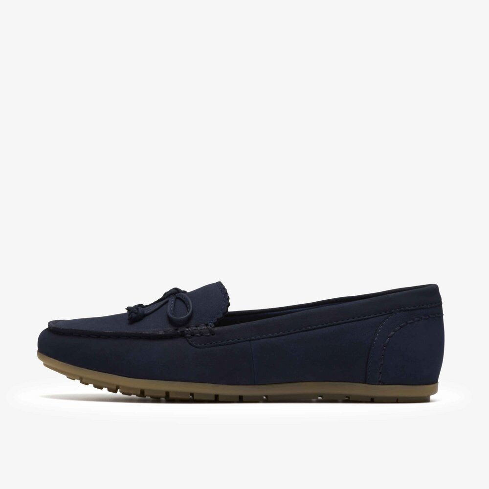 Clarks Clarks - Elliotte Sail Navy Nubuck - Blau Slipper