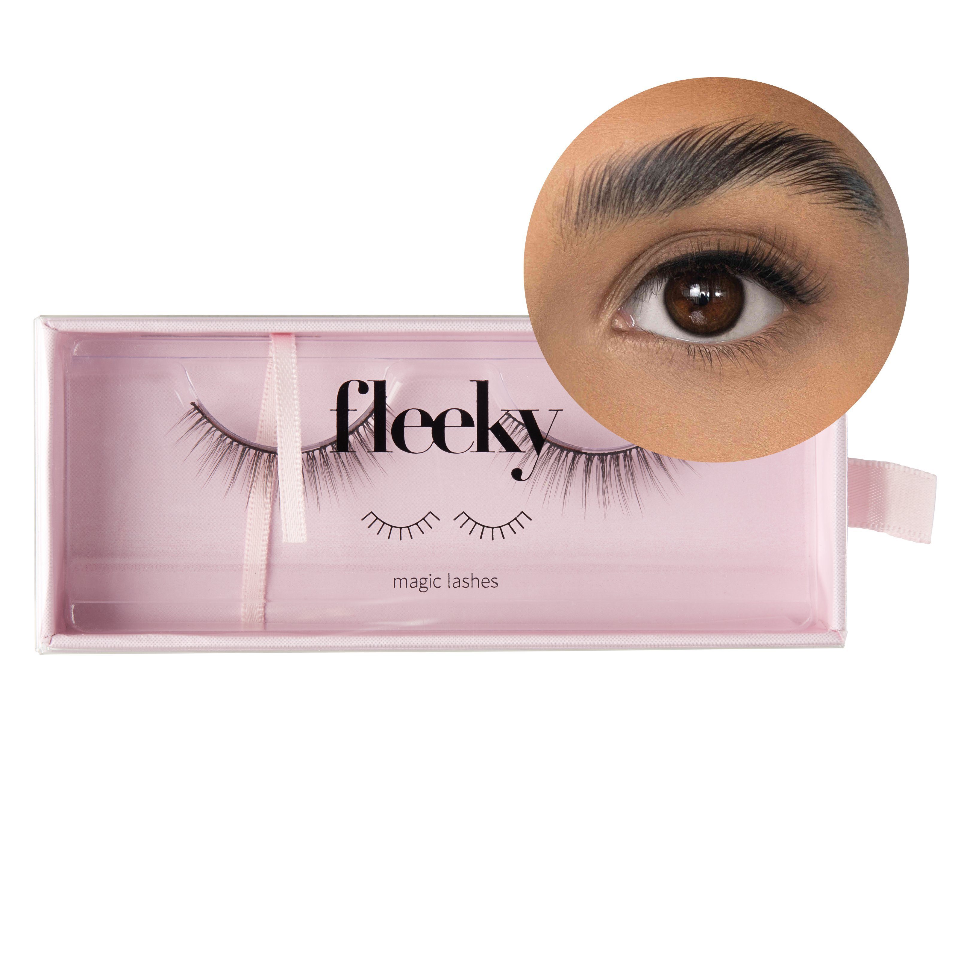 fleeky Bandwimpern fleeky Magic Lashes Dear - Vegane & tierversuchfreie fake Lashes für deinen perfekten Augenaufschlag on fleek, künstliche Wimpern zum Kleben aus Synthetikhaar just lashes