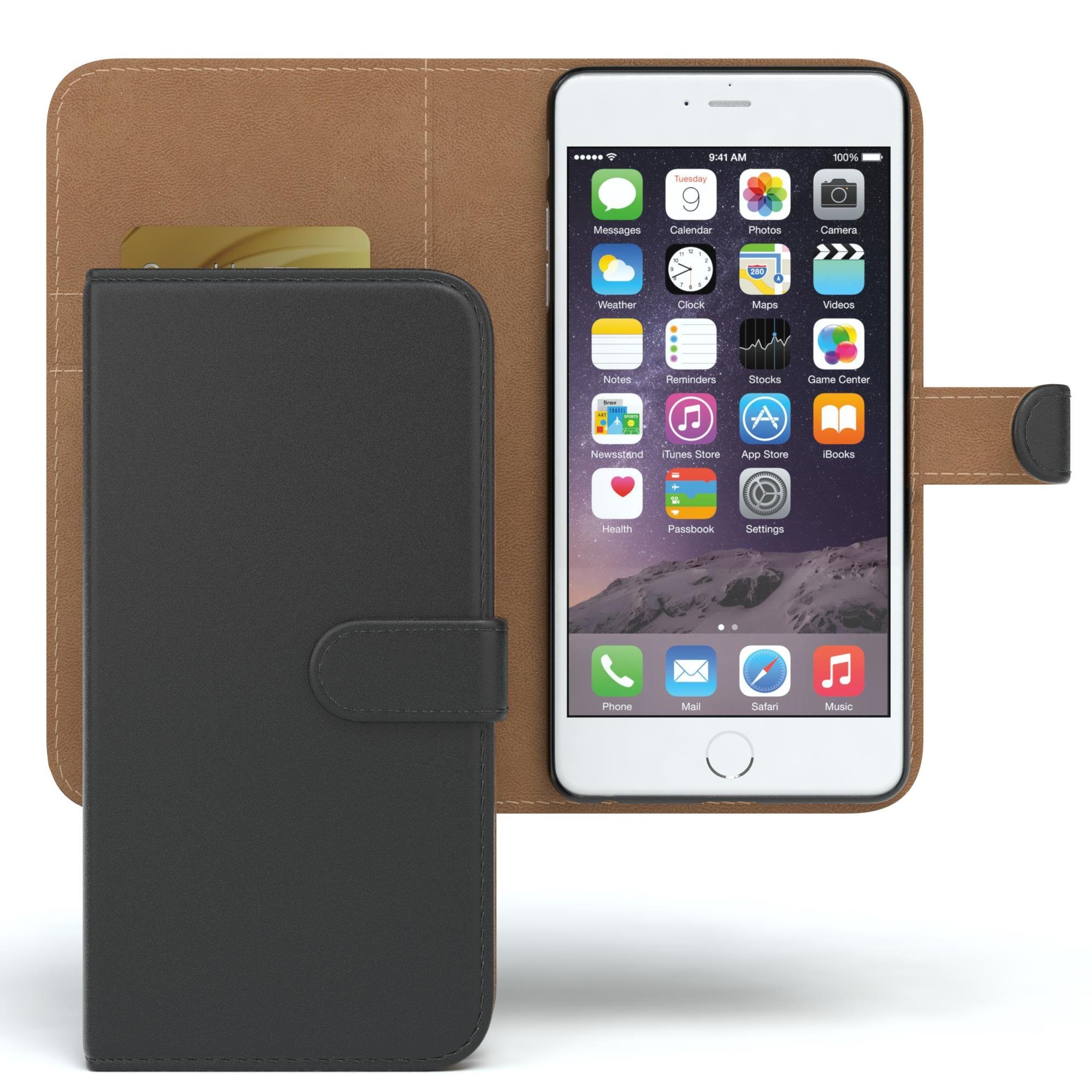 EAZY CASE Handyhülle Bookstyle Farbig für iPhone 6 Plus / iPhone 6s+, Schutzhülle mit Standfunktion Kartenfach Handytasche aufklappbar Etui