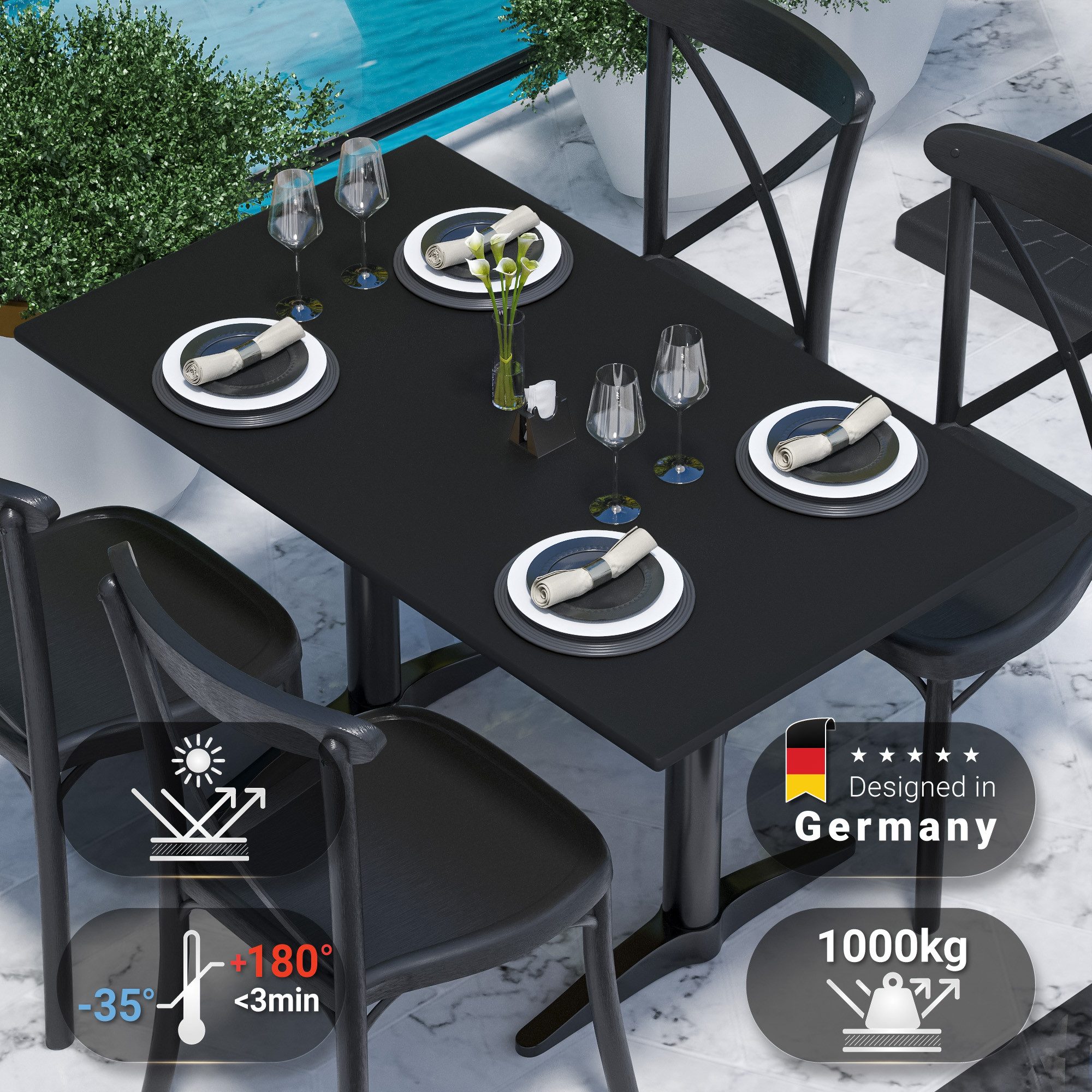 GGMMÖBEL Tischplatte COMPACT