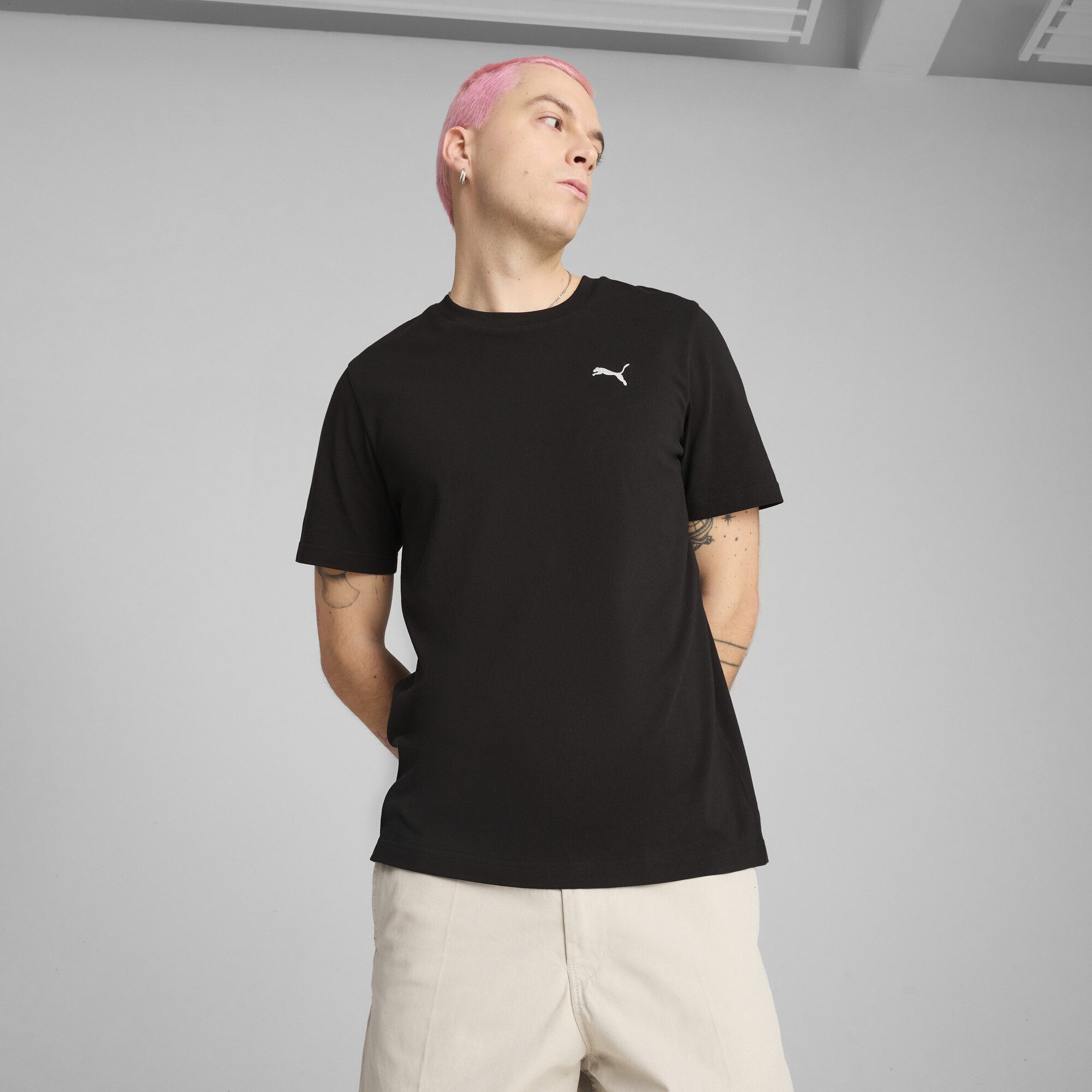 PUMA T-Shirt WARDROBE ESS T-Shirt Herren