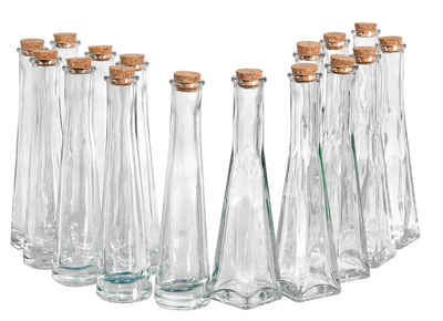 VBS XXL Trinkflasche Glasflaschen Geolini, 16 Stück