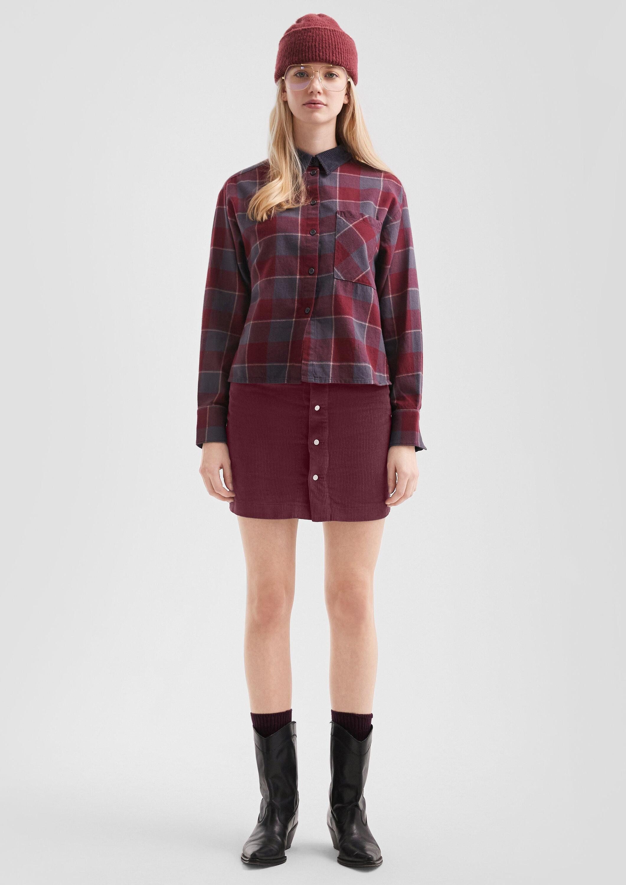 QS Minirock Rock Cord-Minirock mit Knopfleiste günstig online kaufen