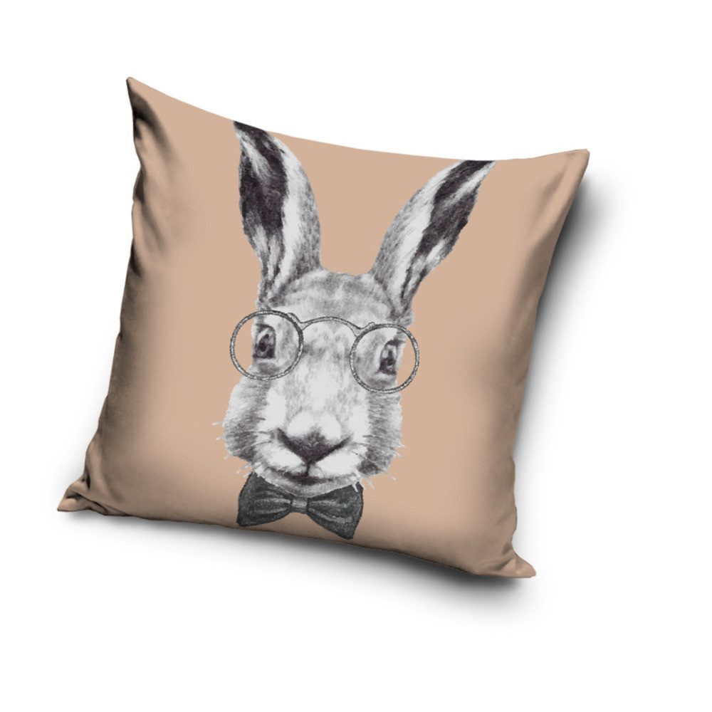 Carbotex Dekokissen Hase Kissen Dekokissen 40 x 40 cm