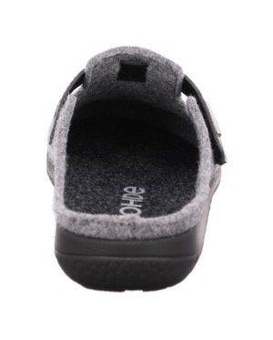 Rohde Bari Pantoffel Hausschuh, Clog mit Klettverschluss-Riemchen