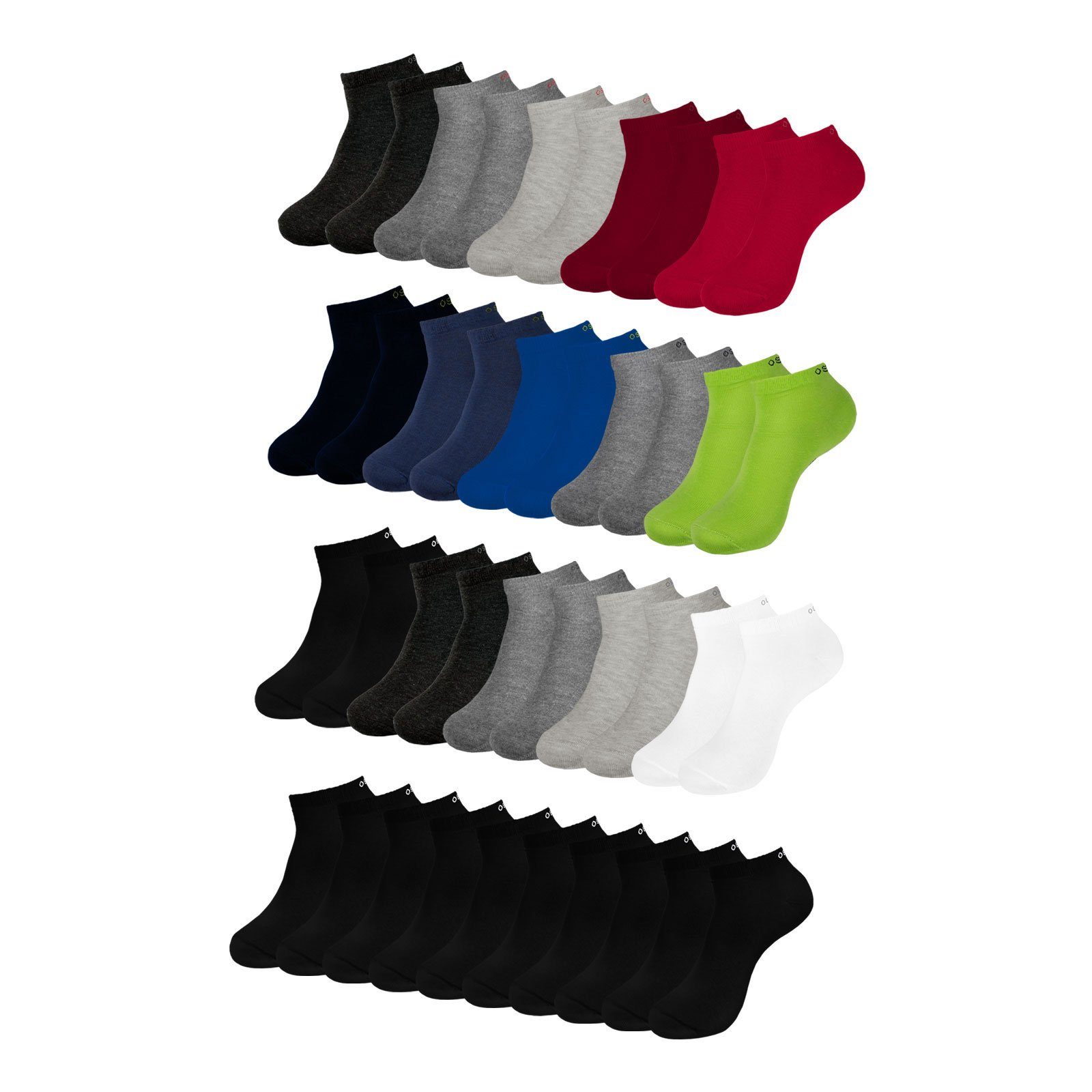 One Strange Rock Sneakersocken Sneaker (20-Paar) mit Logoschriftzug am Bündchen und auf der Sohle