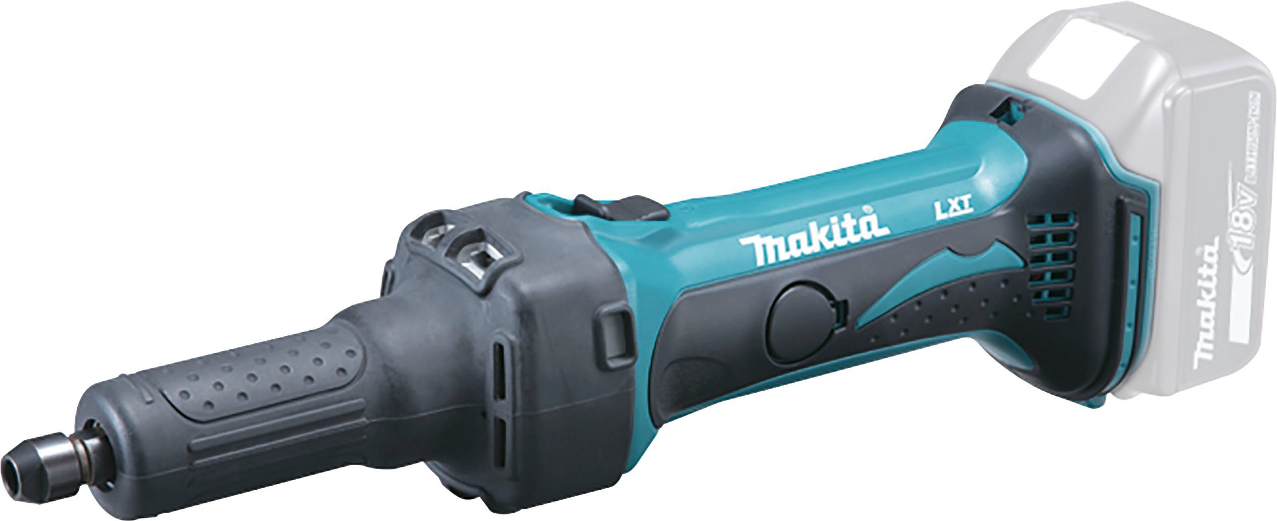 Makita Akku-Geradschleifer DGD800Z, 6 mm Werkzeugaufnahme, ohne Akku und Ladegerät