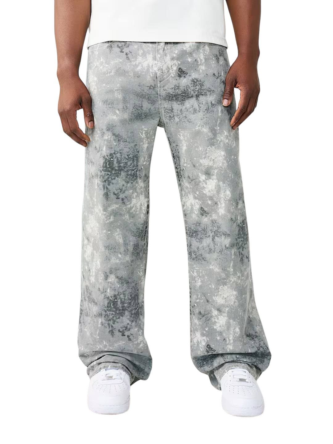 True Religion Loose-fit-Jeans Hose True Religion Vinny Single Needle No Flap Camouflage-Print
