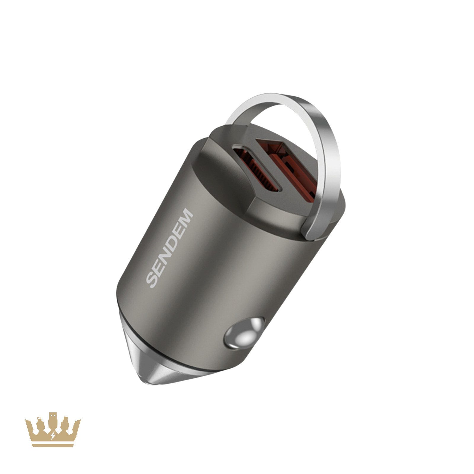 MobileKing 120W Kfz Ladegerät USB-C und USB-A Schnellladen USB-Ladegerät (1-tlg., Power Delivery, Quick Charge, 2 Anschlüsse)