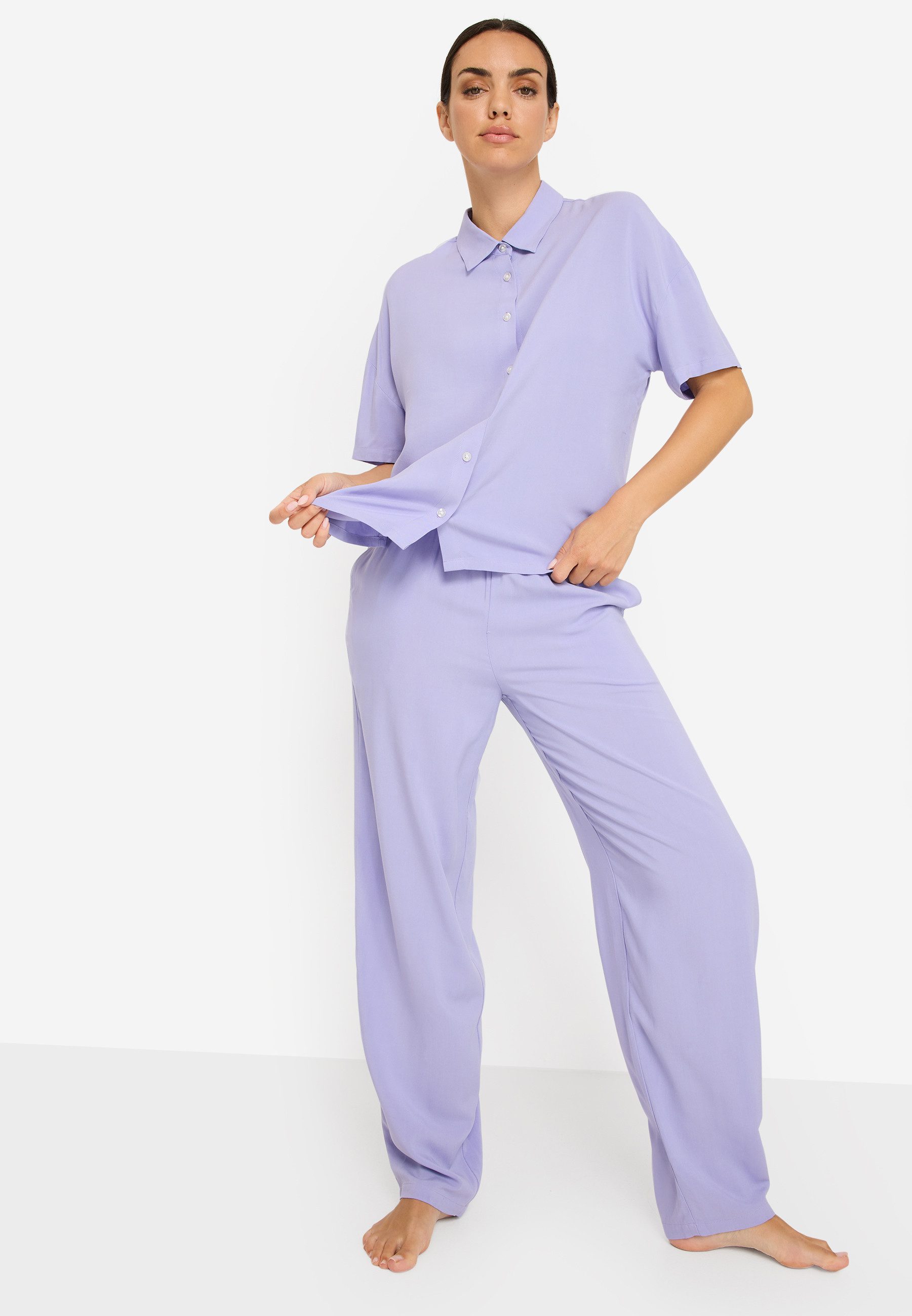 LSCN by LASCANA Pyjama (Set, 2 tlg) mit weiter Ballon-Hose