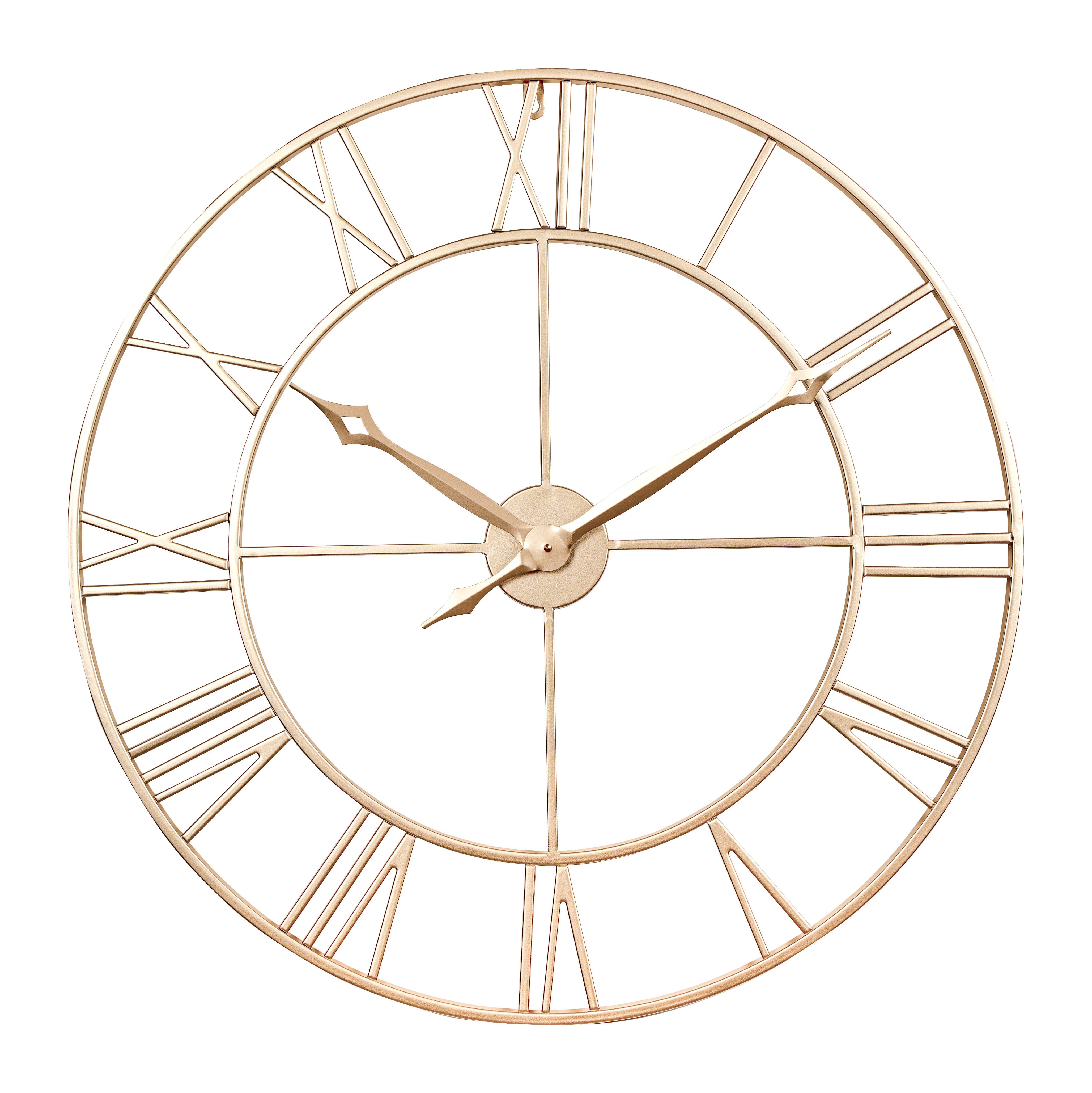 Samilito Wanduhr im Vintage-Stil Rund mit Robuster 2cm dicker Rahmen,römisc günstig online kaufen