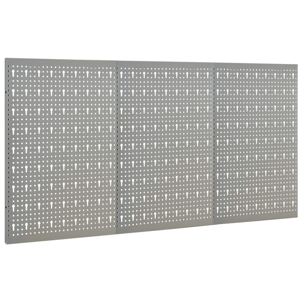 vidaXL Werkzeugschrank Werkzeugwand 3 Stk. 40×58 cm Stahl (3-St)