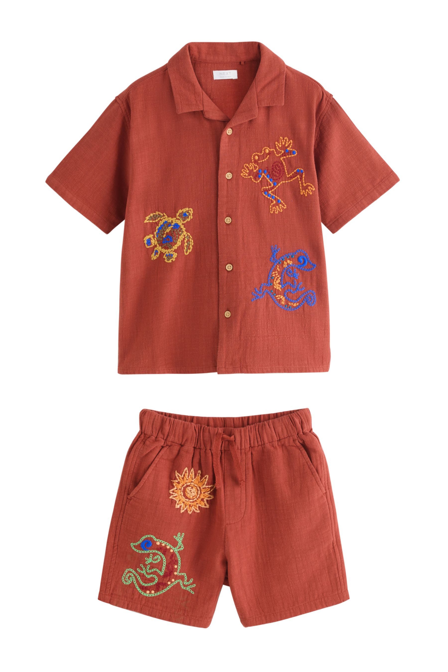 Shirt & Shorts Kurzärmeliges T-Shirt und Shorts im Set