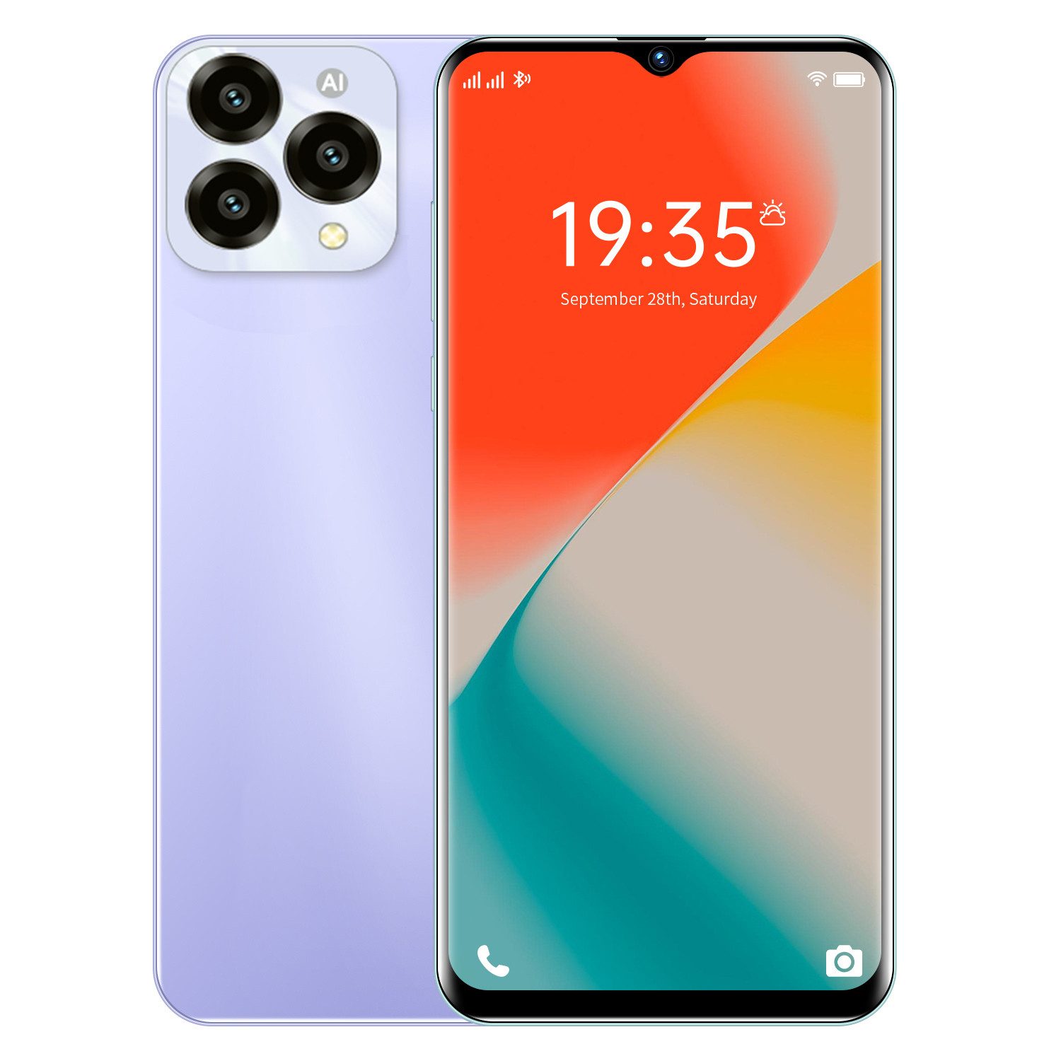 Fine Life Pro Smartphone mit MTK6765-Chip, 4GB RAM + 64GB ROM, Smartphone (13MP + 5MP Kamera und 4000mAh Akku mit 18W Schnellladung)
