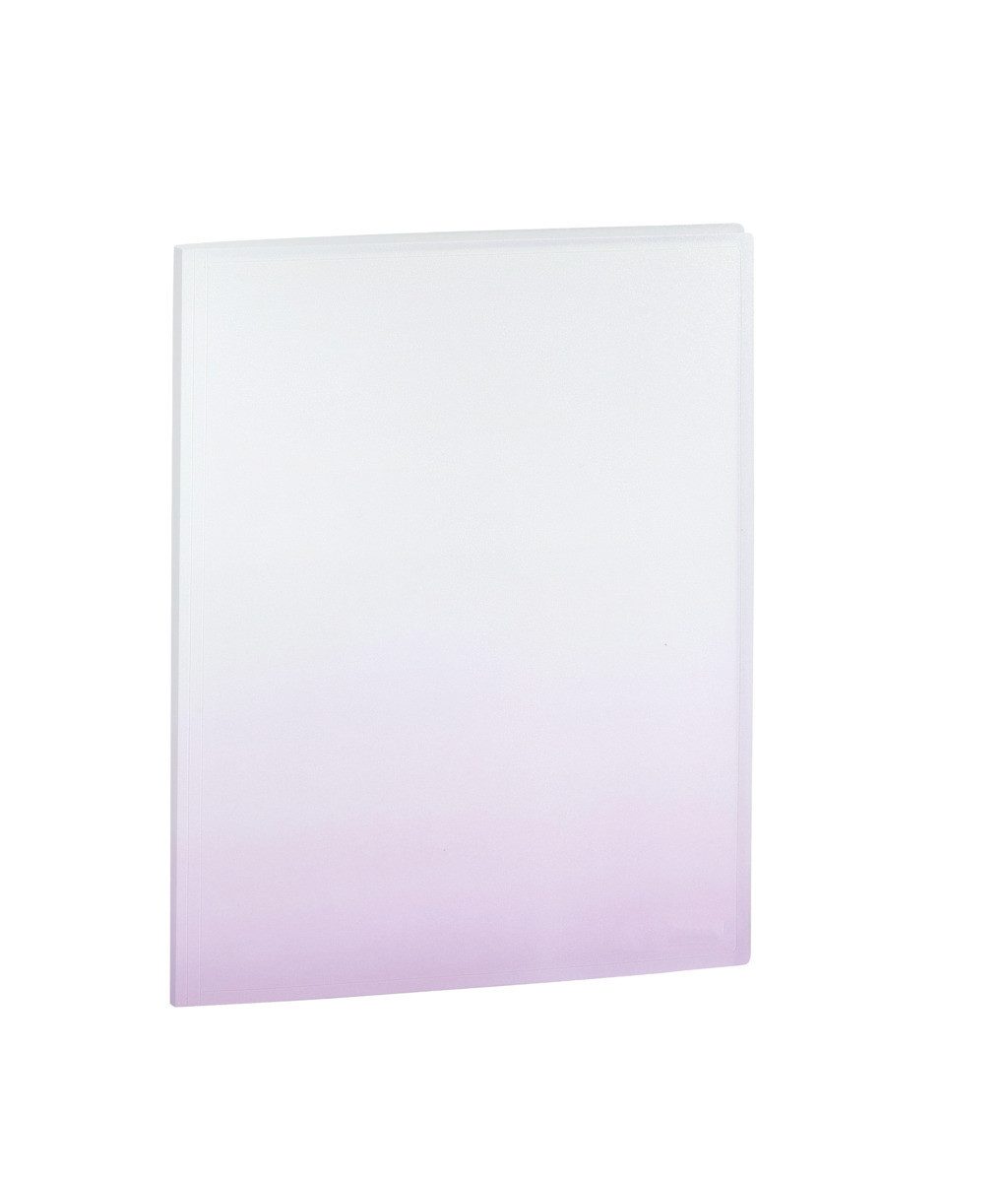 Idena Fächermappe Idena Sichtbuch PP Color Edition 20 Hüllen weiß/lila DIN A4
