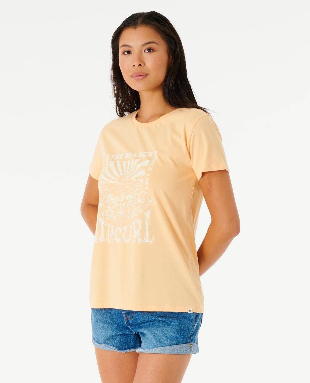 Rip Curl Print-Shirt Tropical T-Shirt Standard Sunset