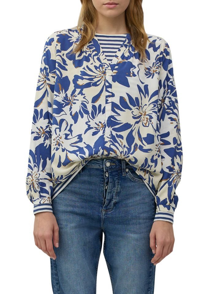 s.Oliver Langarmbluse - Bluse mit Allover günstig online kaufen