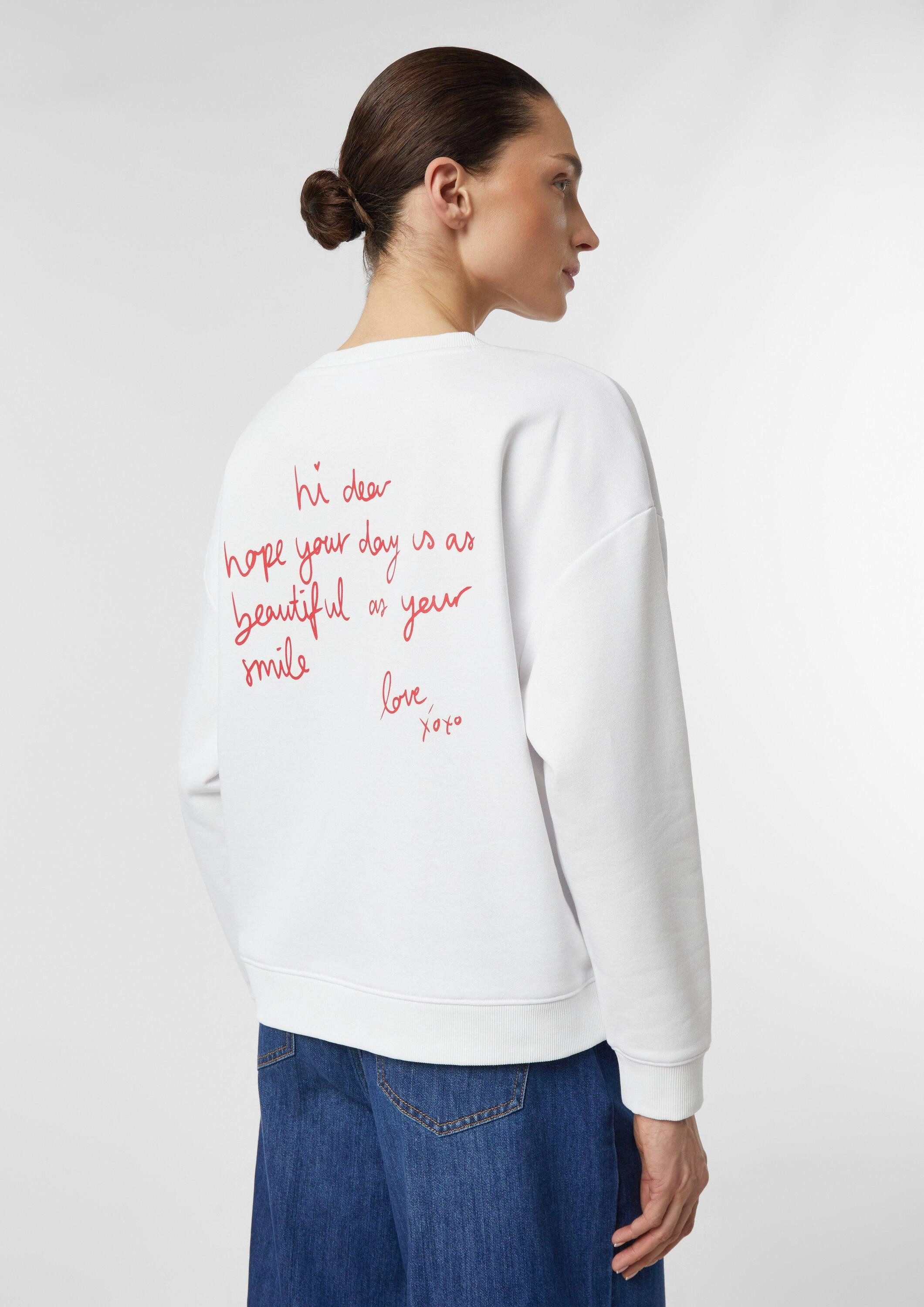 comma Sweatshirt Sweatshirt Sweatshirt mit Artwork