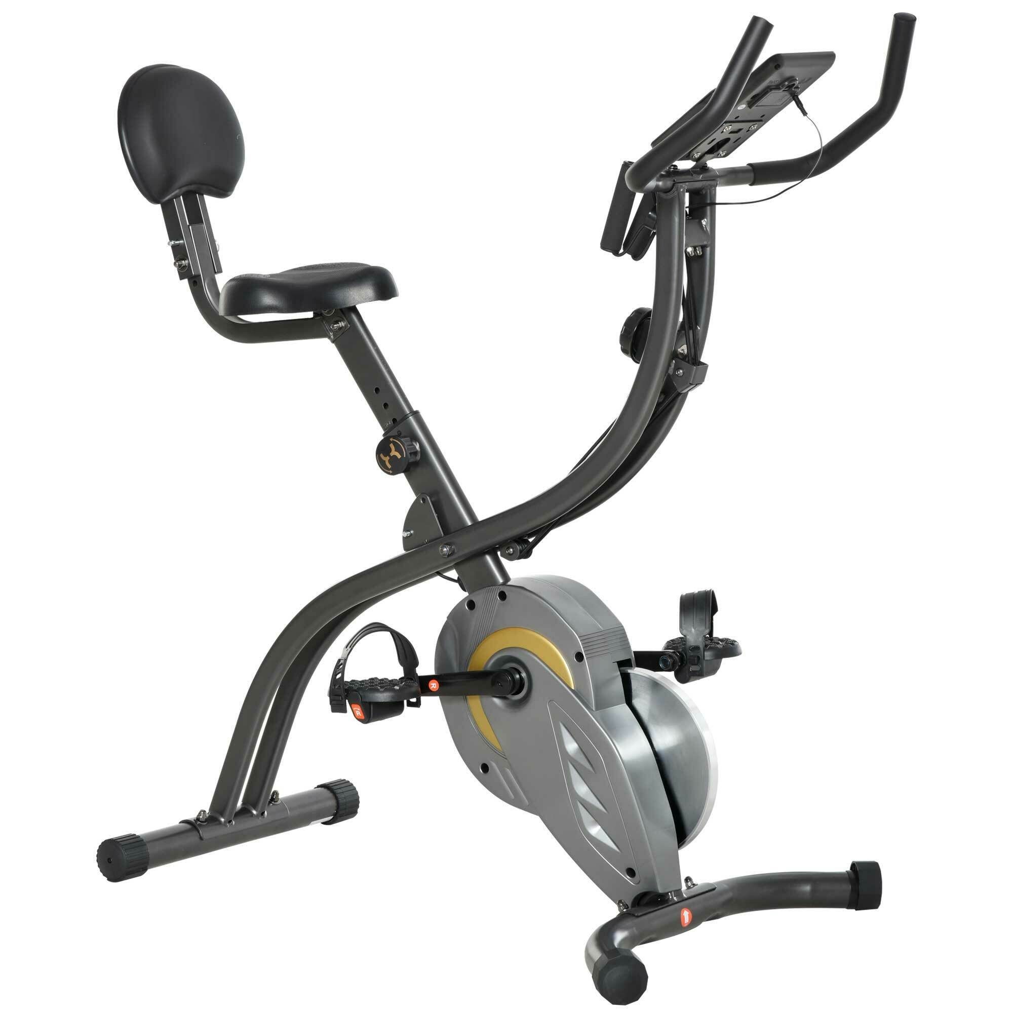 HOMCOM Heimtrainer 2-in-1 Fahrradtrainer