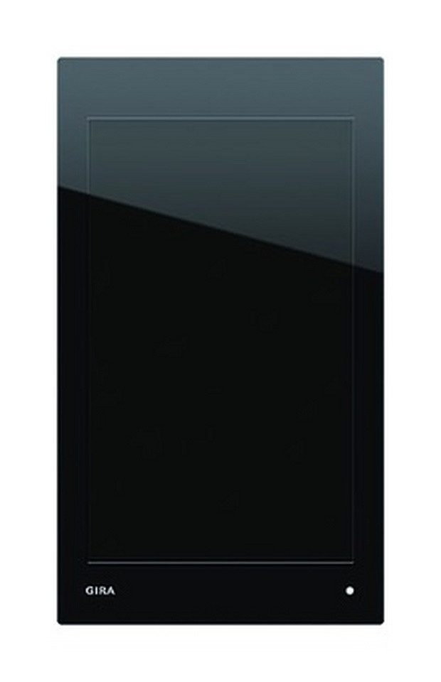 GIRA Schalter, Bedienelement Bussystem KNX Glas schwarz Unterputz mit Display