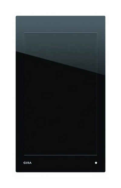 GIRA Schalter, Bedienelement Bussystem KNX Glas schwarz Unterputz mit Display