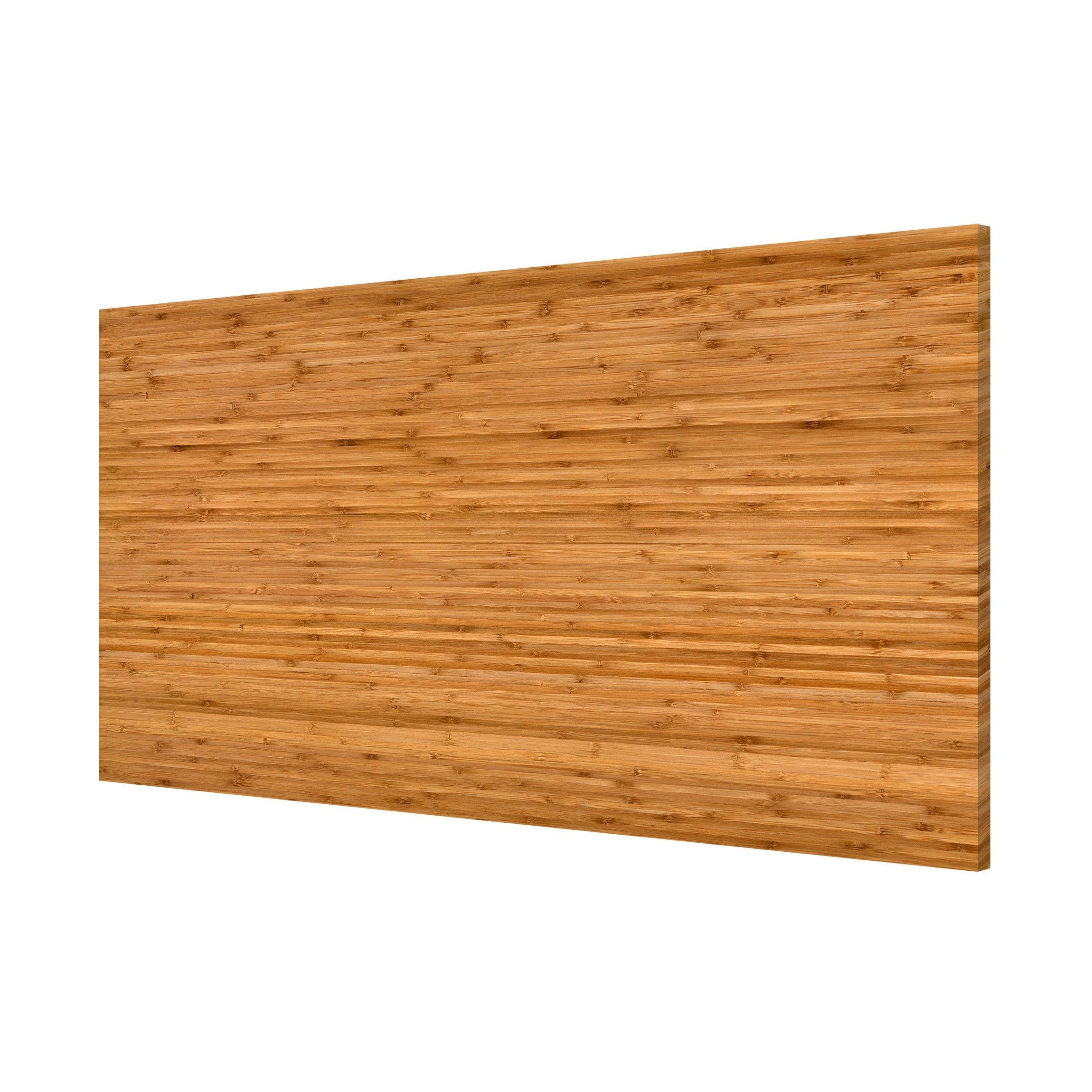 Bilderdepot24 Magnettafel Küche Holzoptik Bambus, (1-tlg., Magnetboard Pinnwand für die Wand - metallische Tafel für Magnete), Magnetwand groß mit Motiv Büro Memoboard magnetisch Hochformat