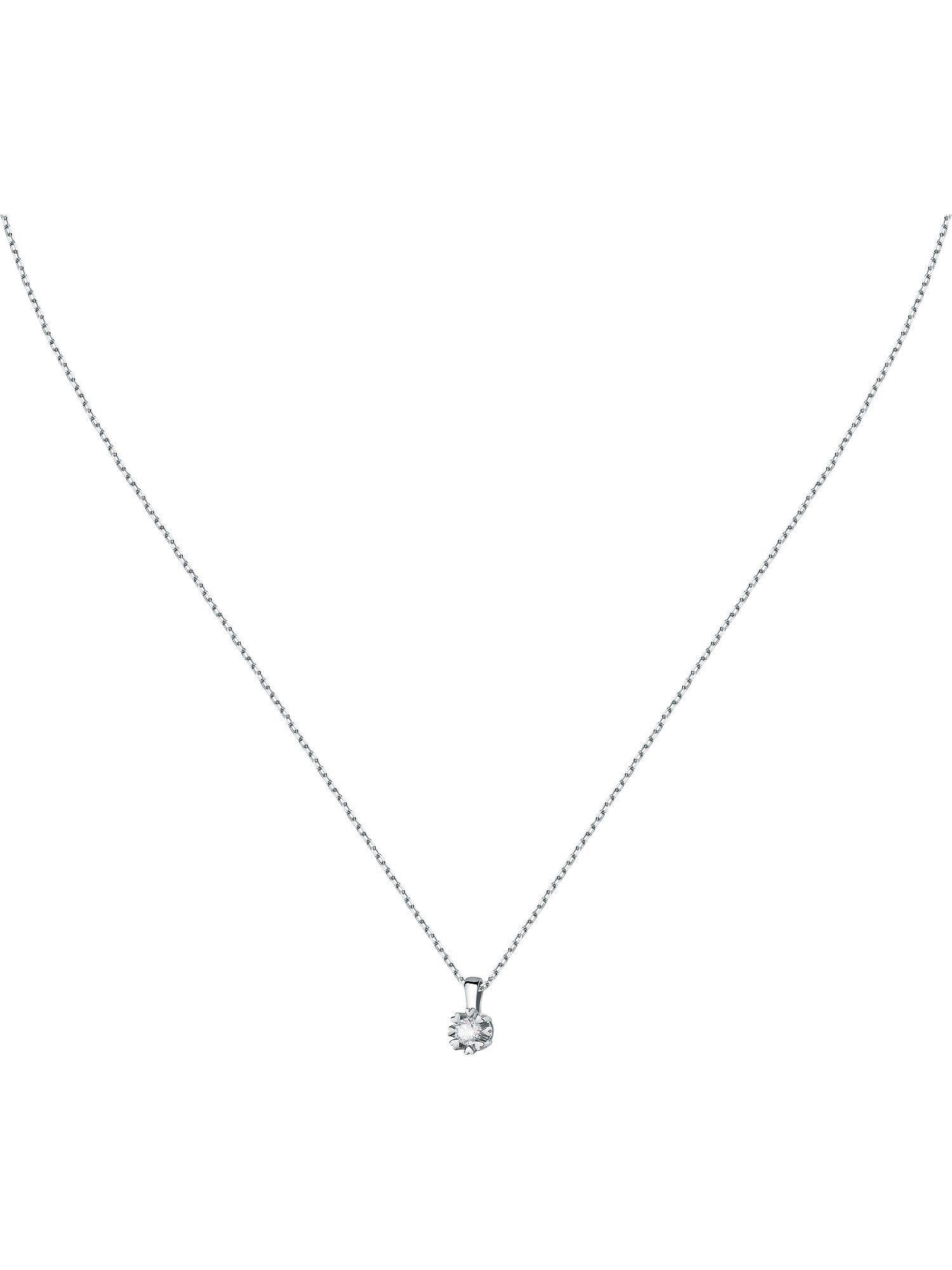 CHRIST Collier CHRIST Damen-Kette 585er Weißgold 1 Diamant