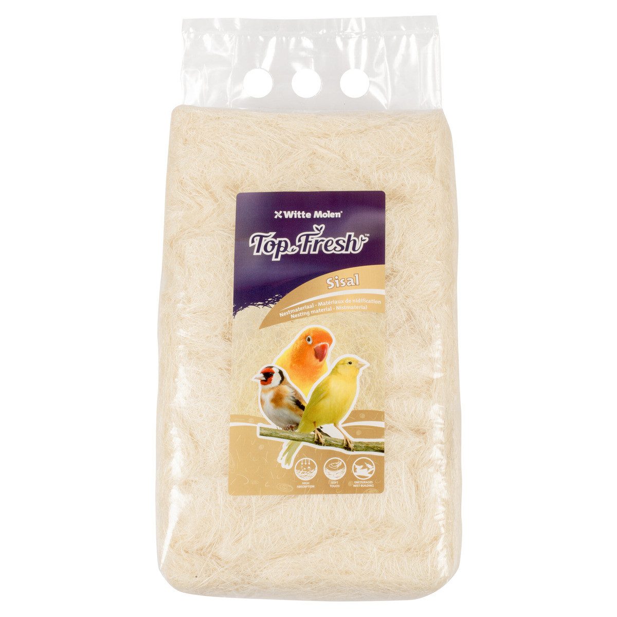 Witte Molen Nistmaterial Nistmaterial Top Fresh Sisal weiß 500 g