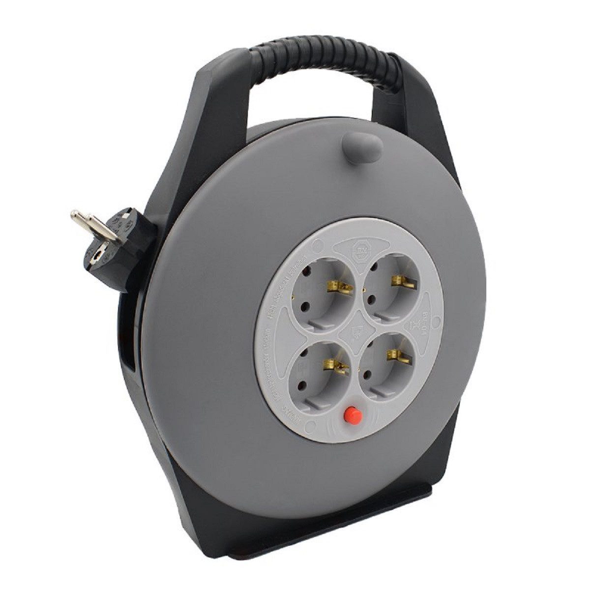 B-Tech 10M-Outdoor-Rollup Kabeltrommel 4-fach (Thermoschutz, Tragegriff, Ka günstig online kaufen