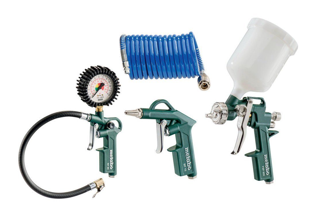 metabo Druckluftgeräte-Set LPZ 4 Set, Druckluft-Werkzeugset