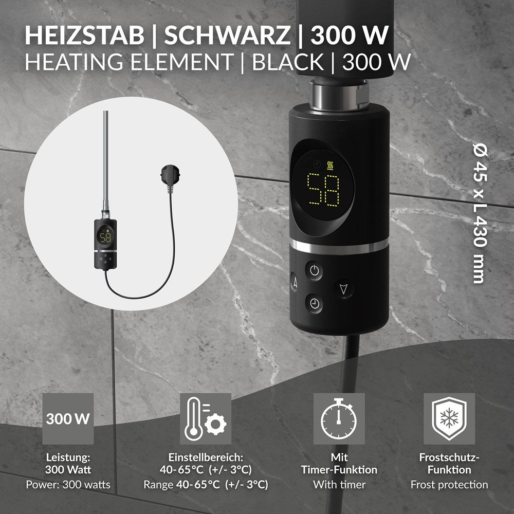 LuxeBath Heizstab Heizelemente für Badheizkörper mit günstig online kaufen