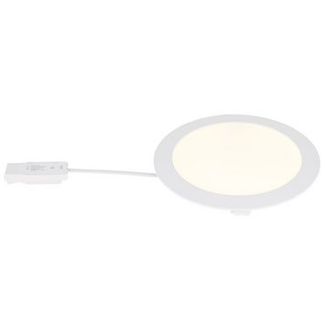 Globo Deckenleuchte Deckenleuchte Wohnzimmer Rund LED Deckenlampe Flach Flurlampe 22,4 cm