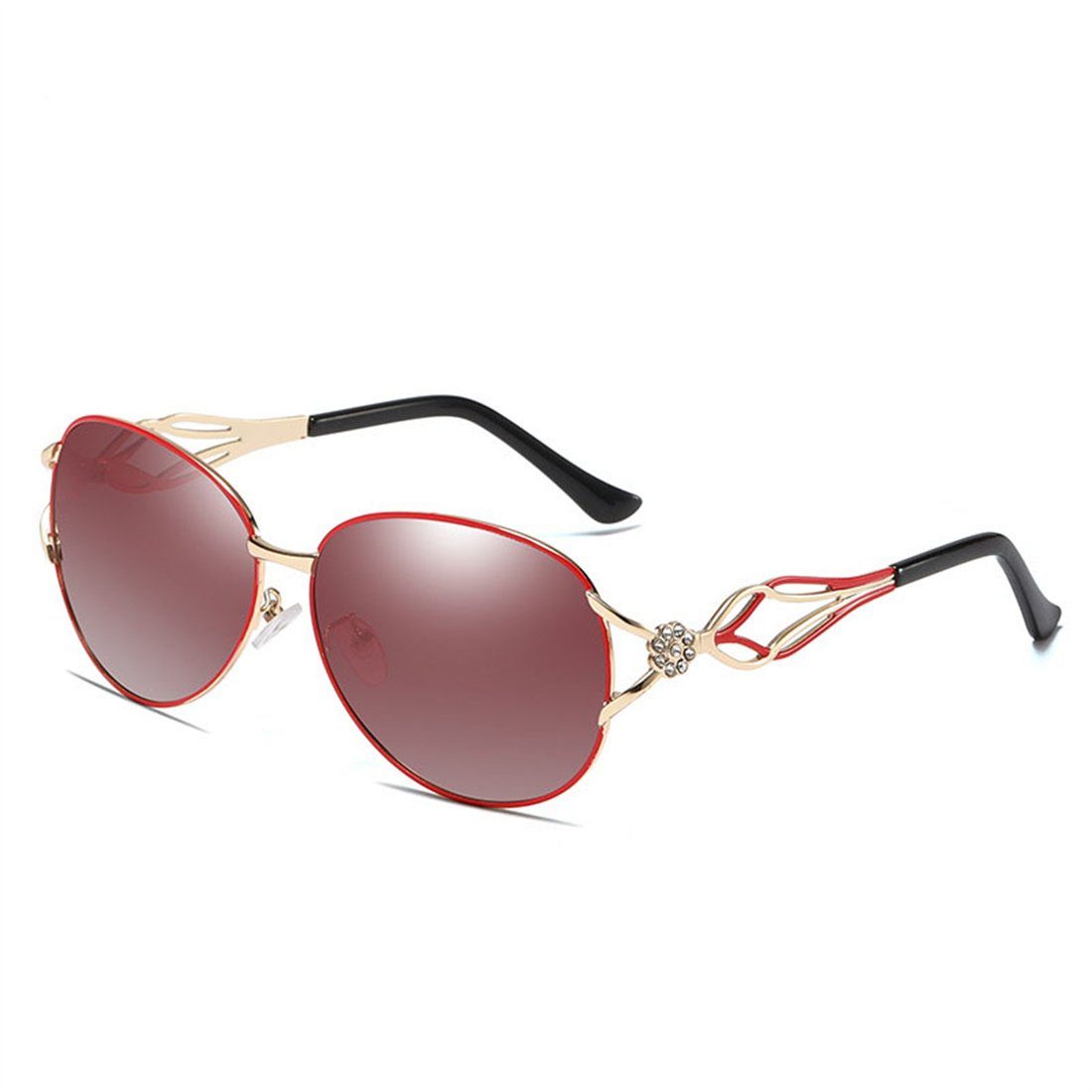 DÖRÖY Sonnenbrille Polarisierende Sonnenbrillen für Männer und Frauen, Sonnenbrillen Rot