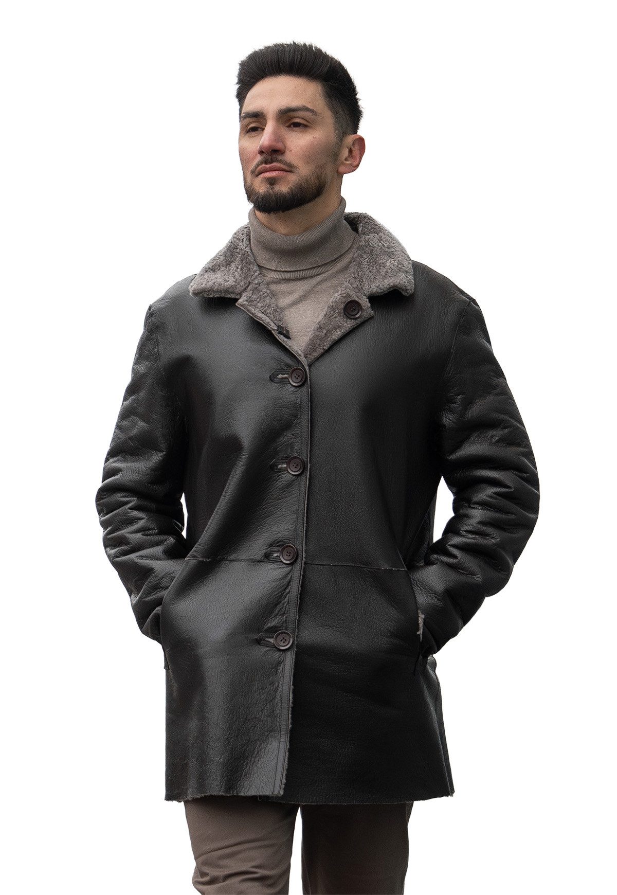Hollert Winterjacke Lammfelljacke zum Wenden Brian günstig online kaufen