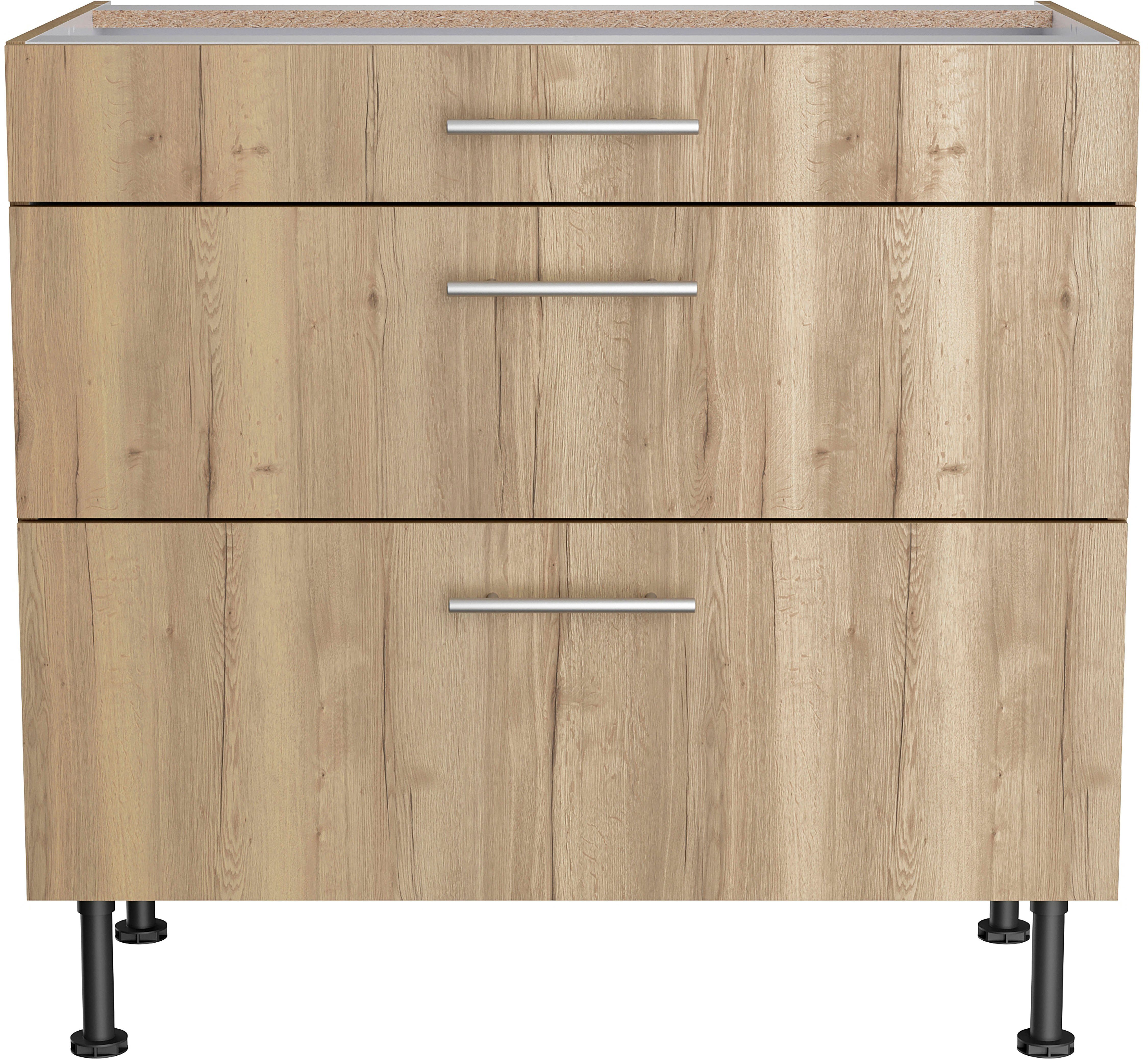 OPTIFIT Unterschrank Klara Breite 90 cm wildeiche