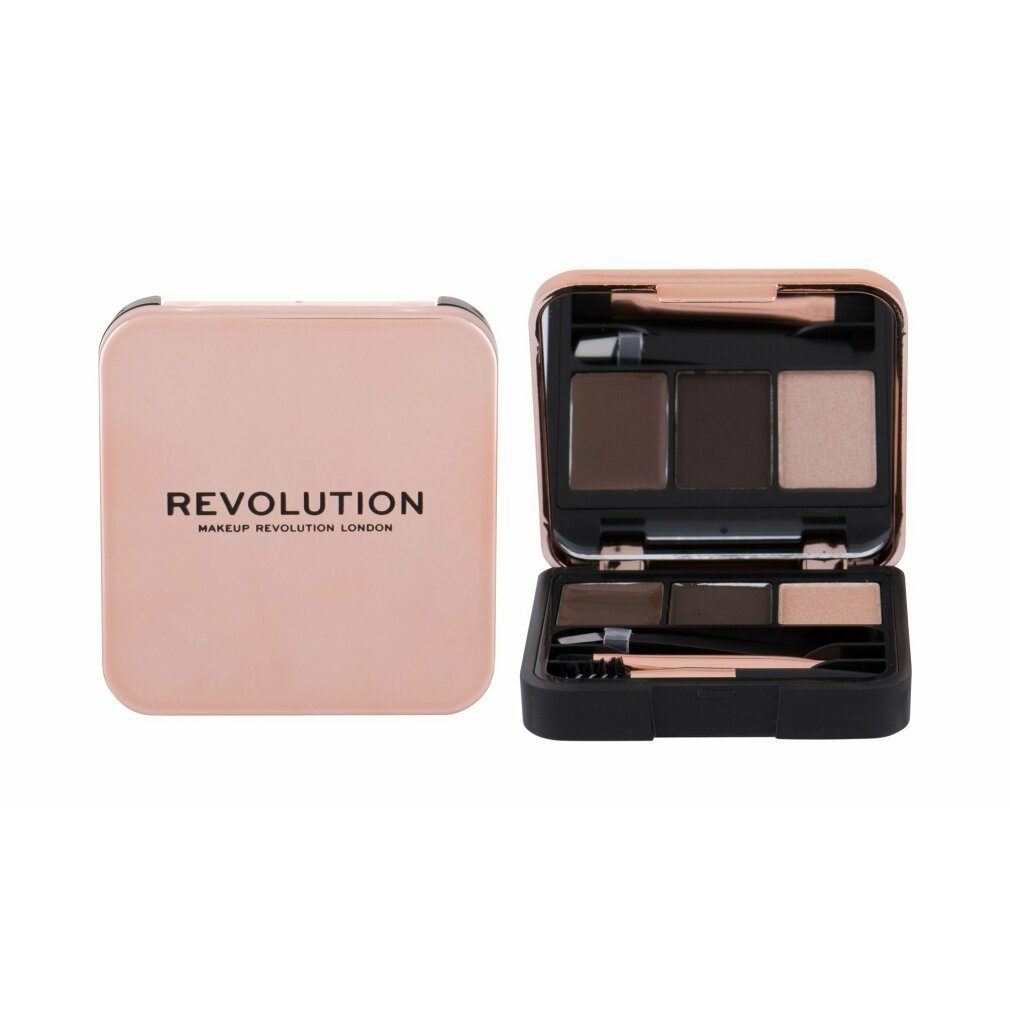 MAKE UP REVOLUTION Augenbrauen-Stift Revolution Makeup Revolution Brow Sculpt Kit Dark