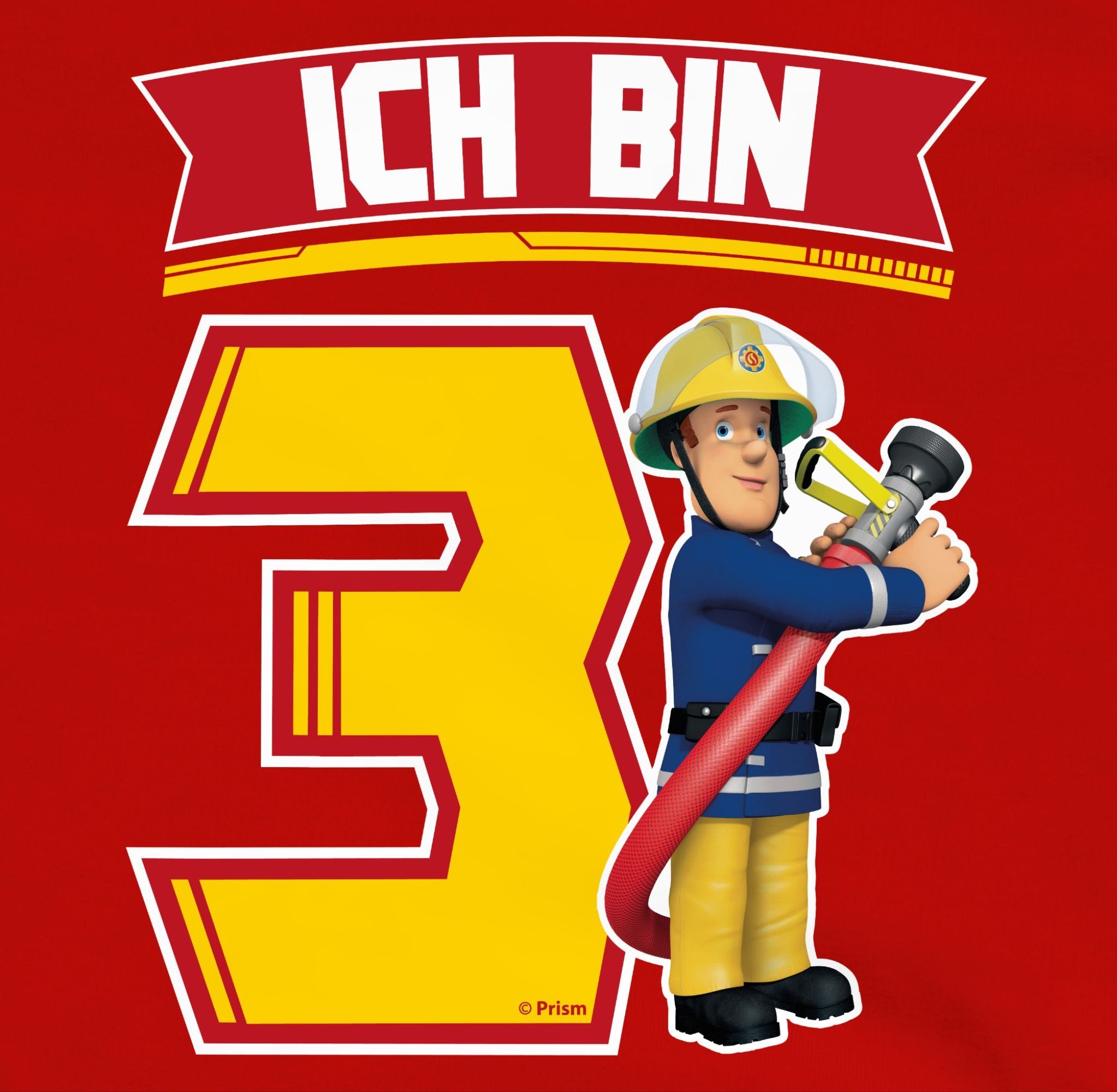 Shirtracer Sweatshirt Ich bin 3 - Sam Feuerwehrmann Sam Jungen