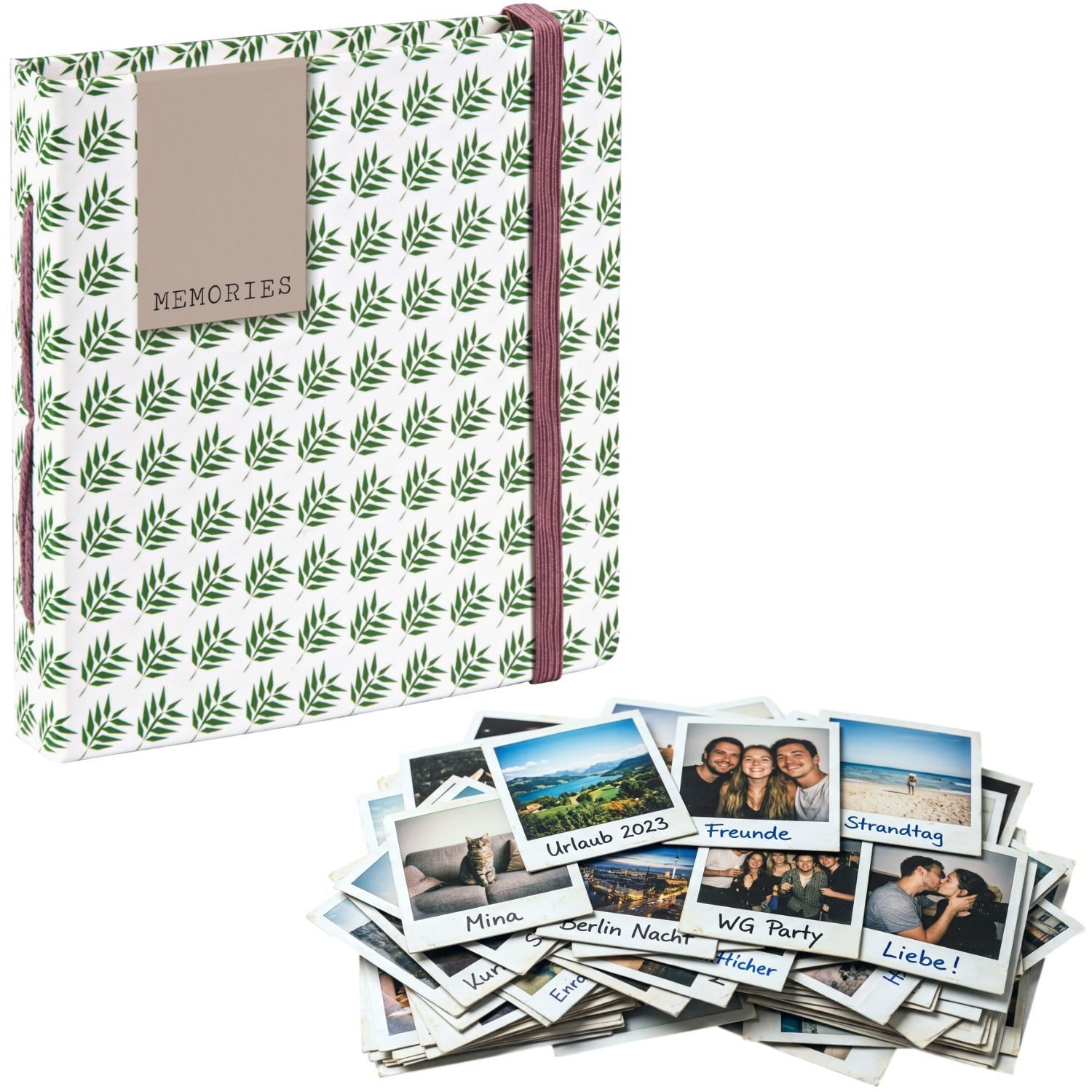 Hama Fotoalbum Foto-Album Fern Foto-Buch für 28x Sofortbild (1x Album), Fotoalbum Einsteckalbum Fotobuch für Polaroid Fuji Instax Bilder Fotos
